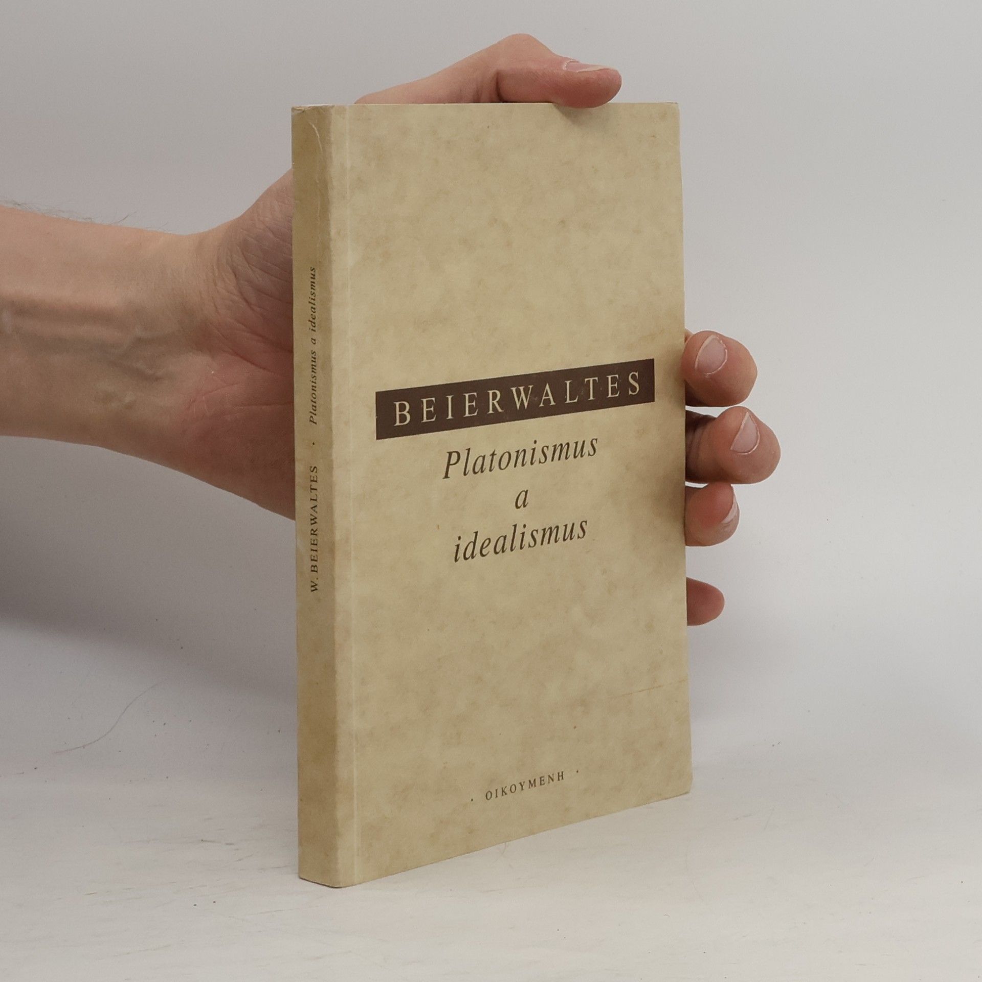 Werner Beierwaltes Platonismus a idealismus
