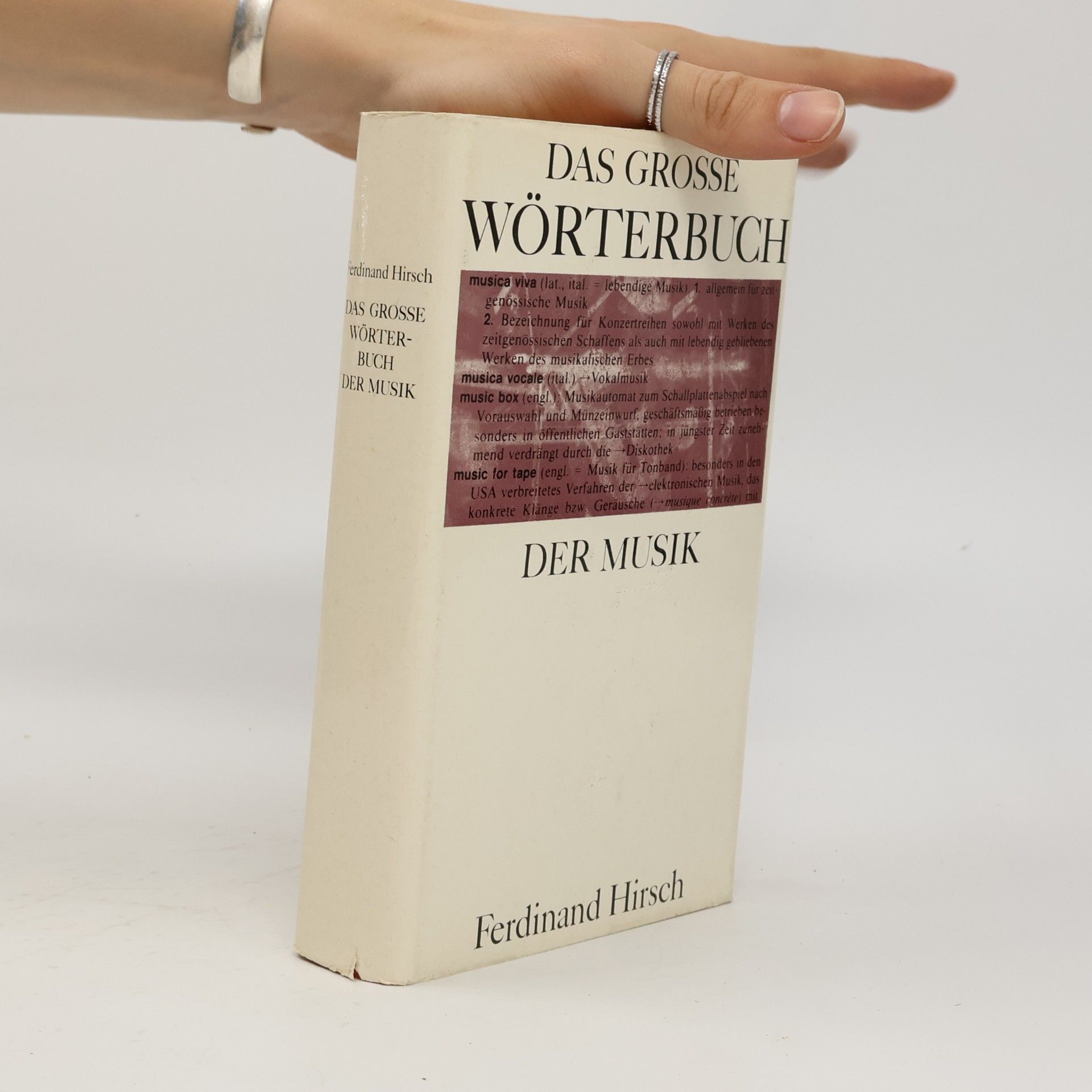 Ferdinand Hirsch Das große Wörterbuch der Musik