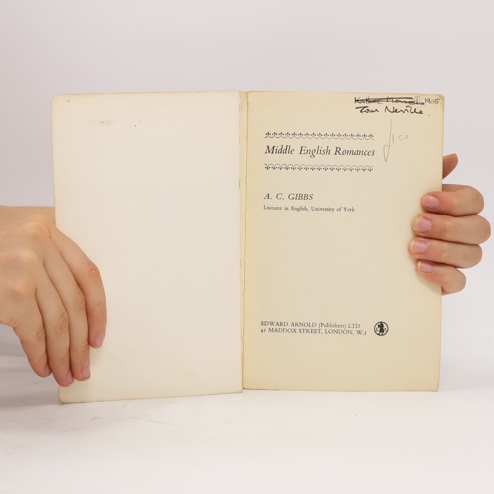 A. C. Gibbs Middle English Romances