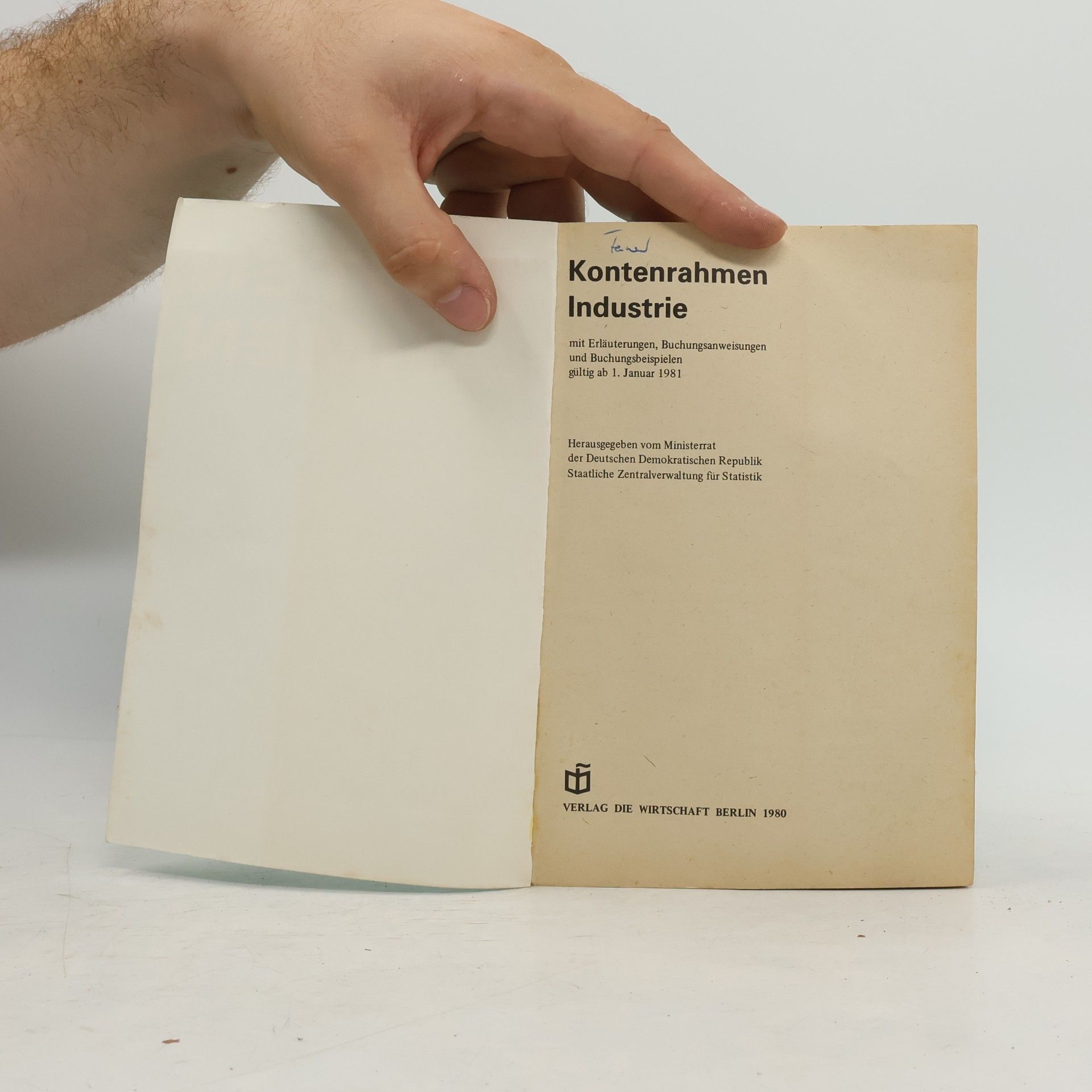 Autorenkollektiv Kontenrahmen Industrie
