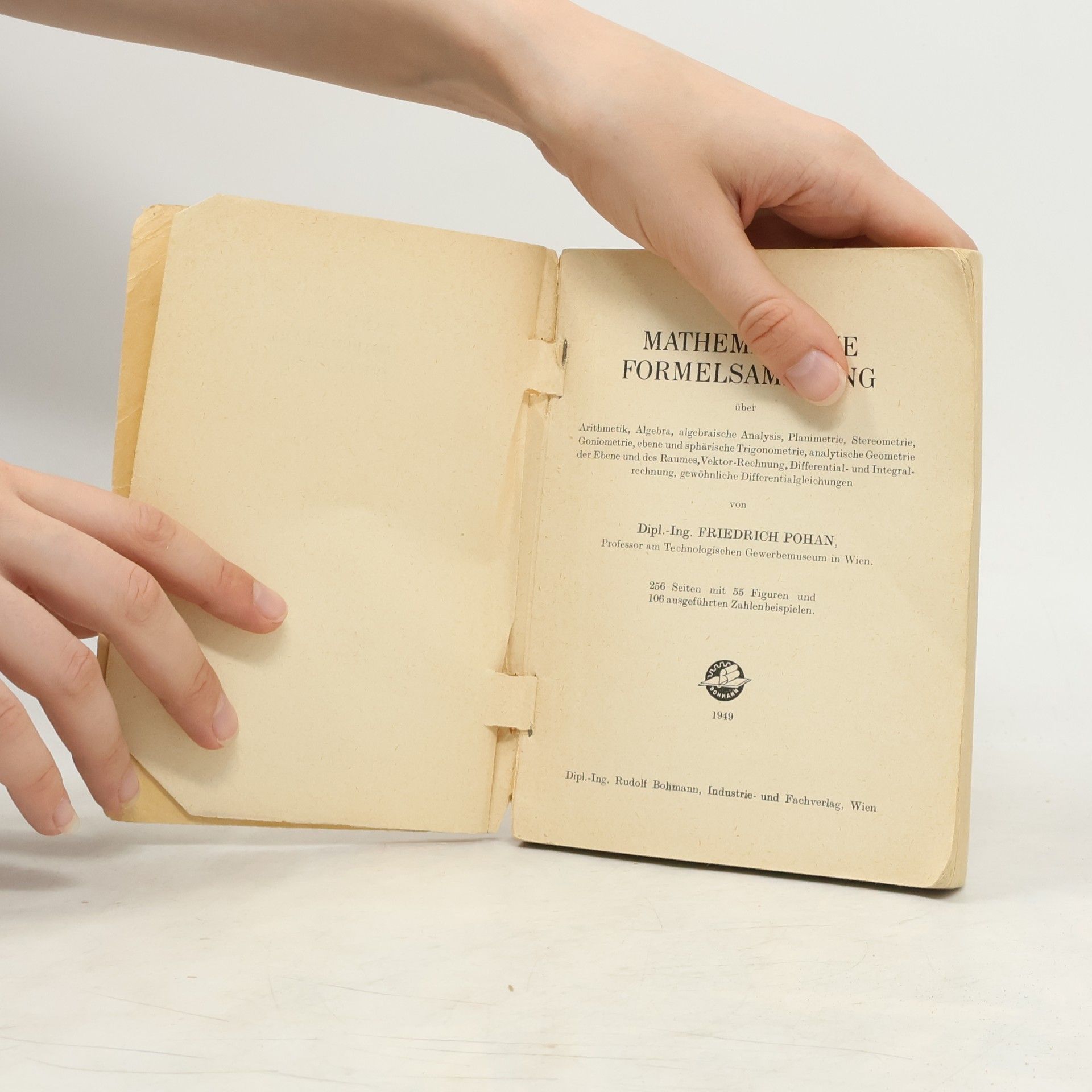 Friedrich Pohan Grosse Mathematische Formelsammlung