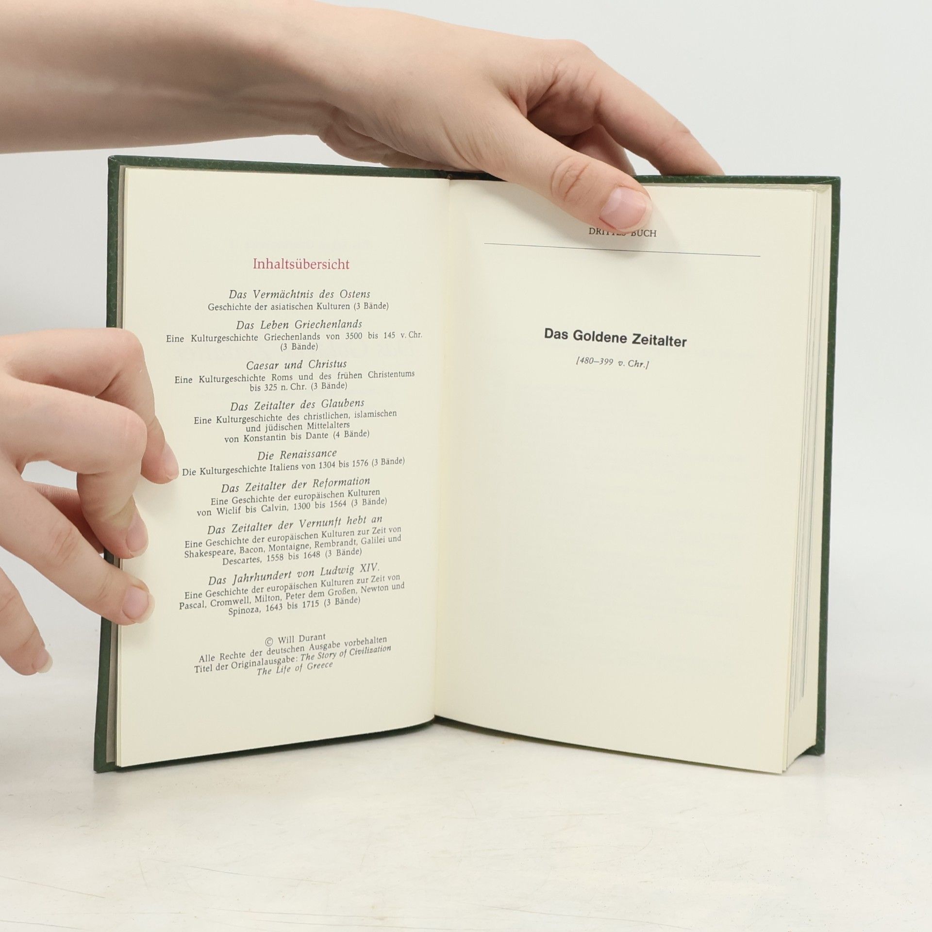 Will Durant Kulturgeschichte der Menschheit 5