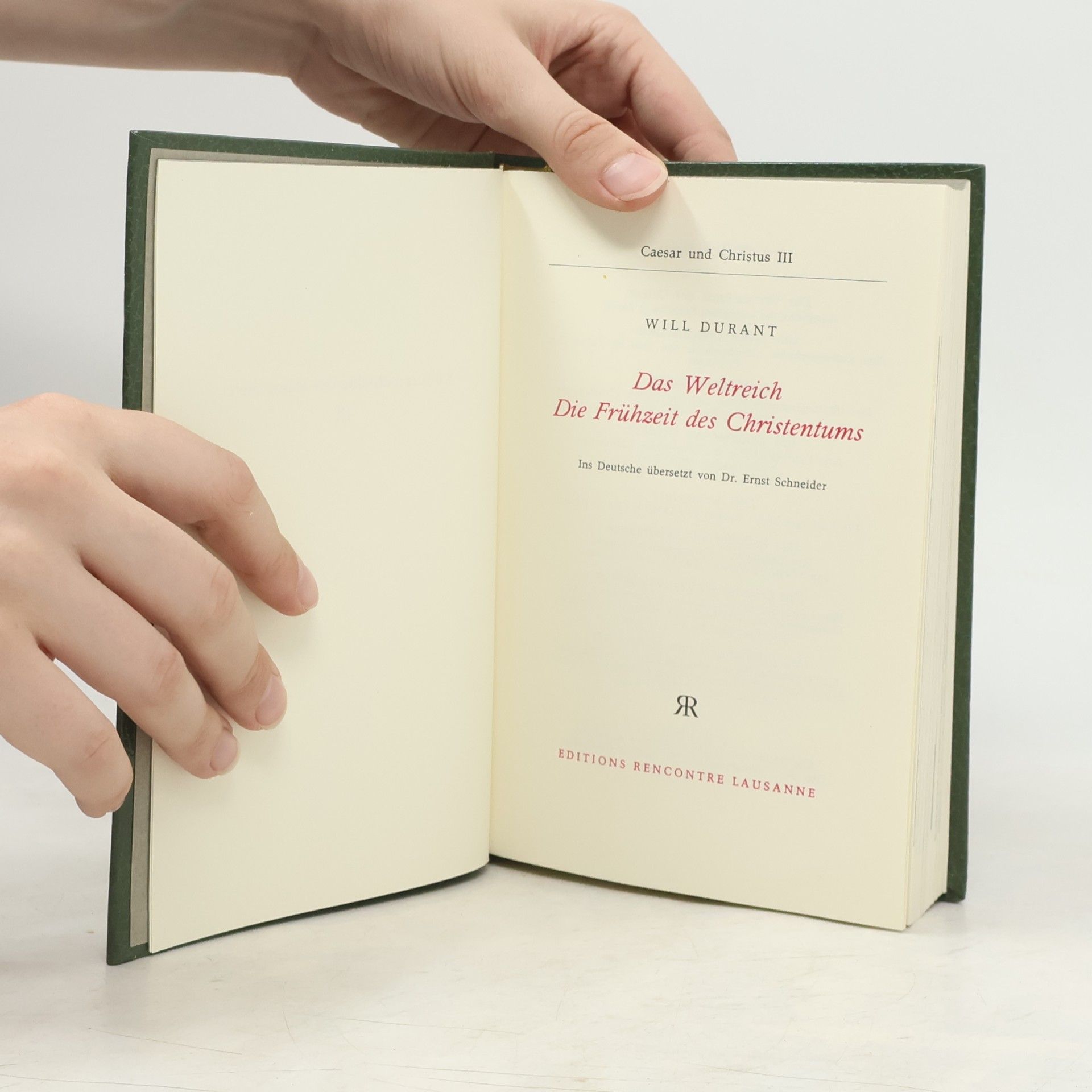 Will Durant Kulturgeschichte der Menschheit 9. Caesar und Christus