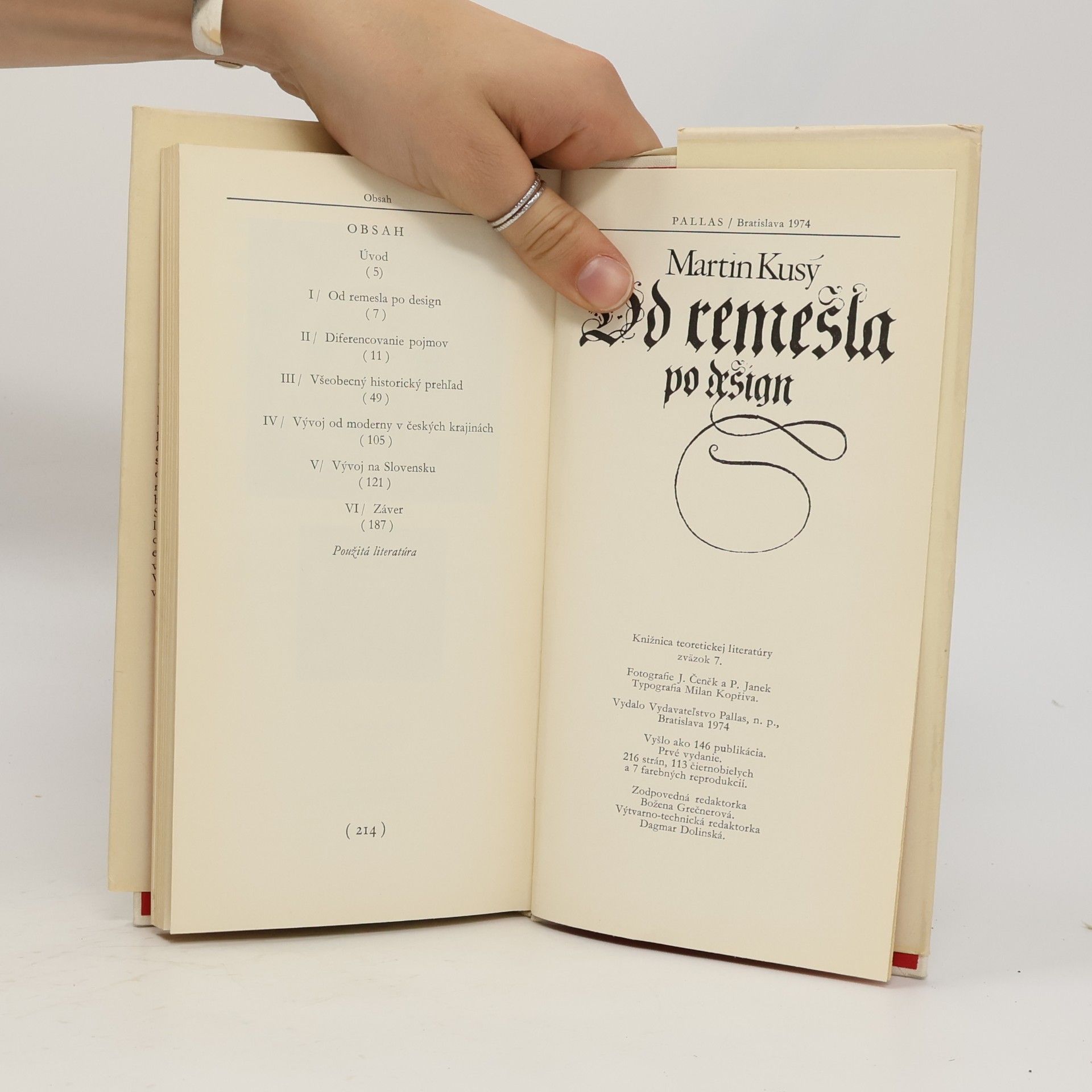 Martin Kusý Od remesla po design : história, poslanie a perspektíva vývoje v našej spoločnosti