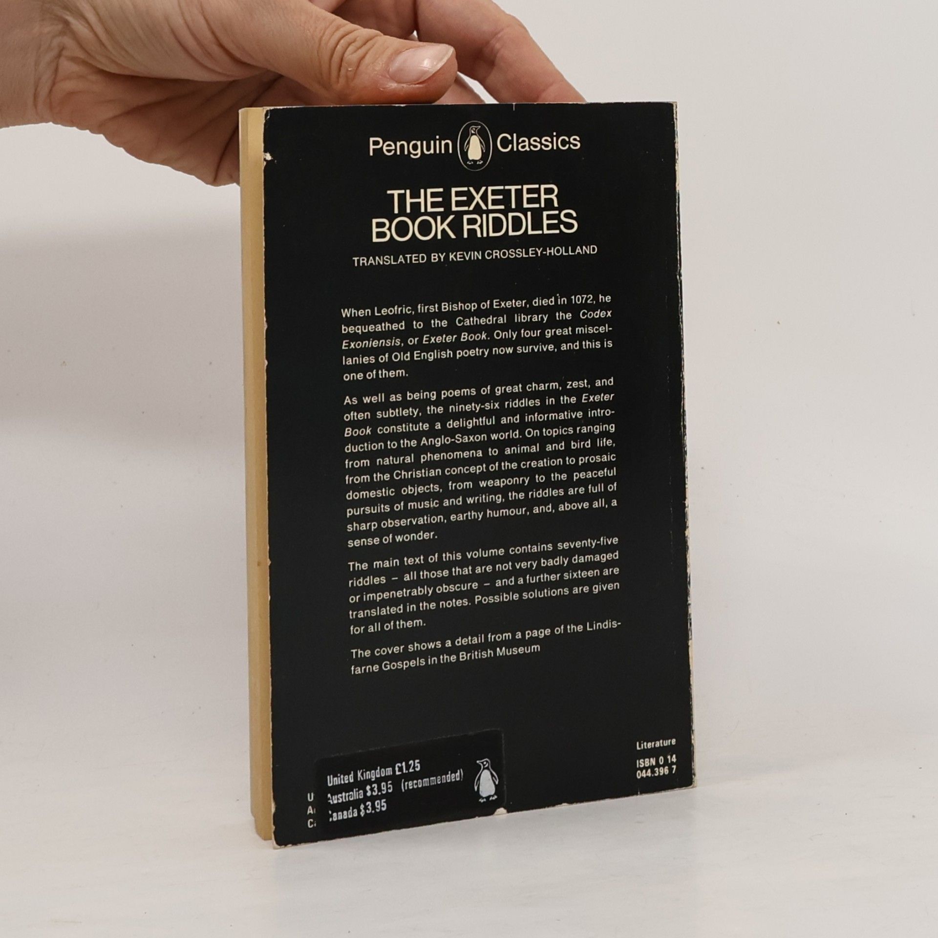 Kevin Crossley-Holland Penguin Classics: The Exeter Book Riddles