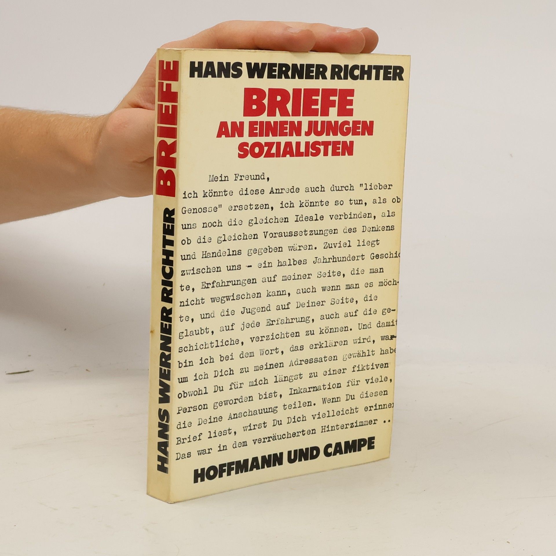 Hans Werner Richter Briefe an einen jungen Sozialisten