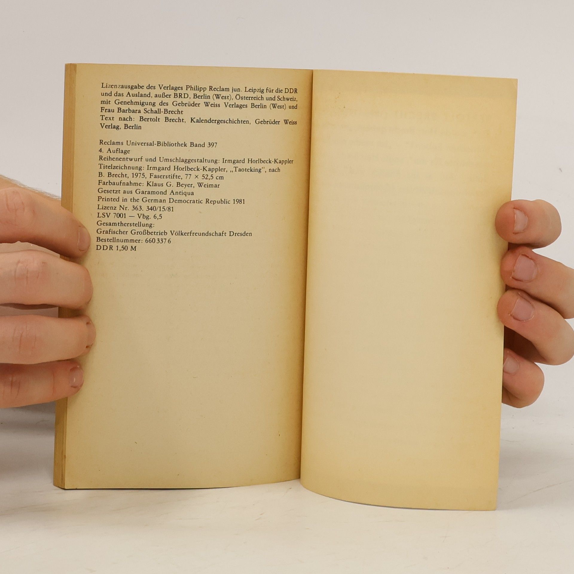 Bertolt Brecht Kalendergeschichten