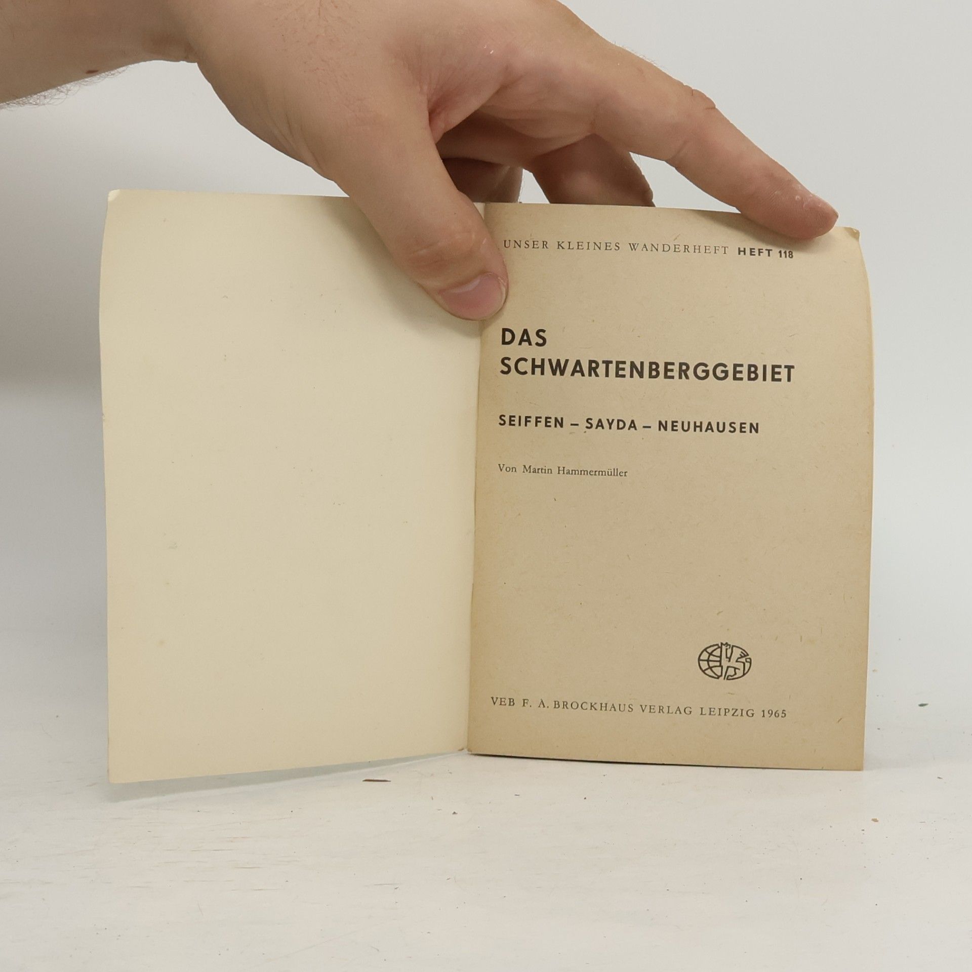 Martin Hammermüller Das Schwartenberggebiet. Seiffen-Sayda-Neuhausen