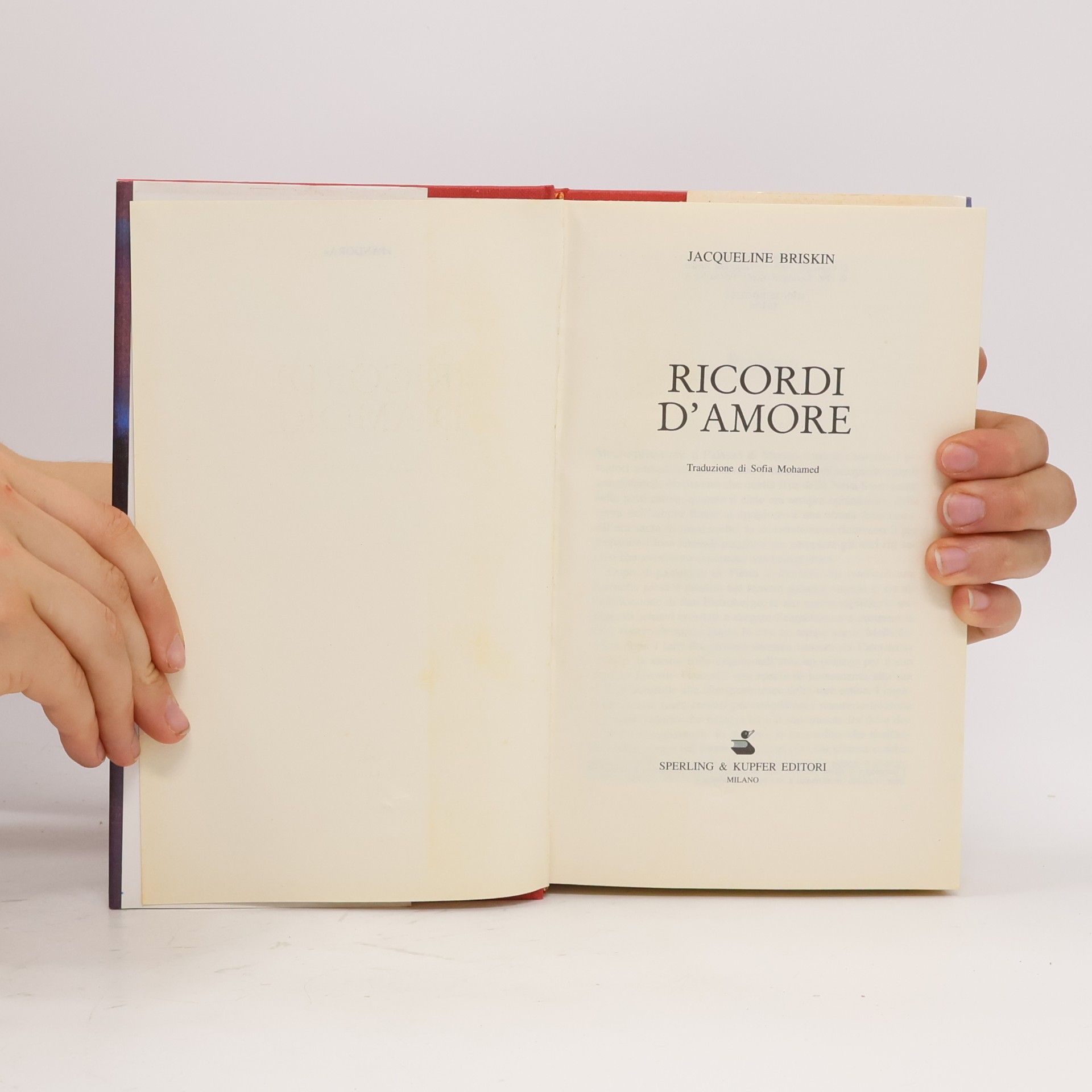 Jacqueline Briskin Ricordi d'amore