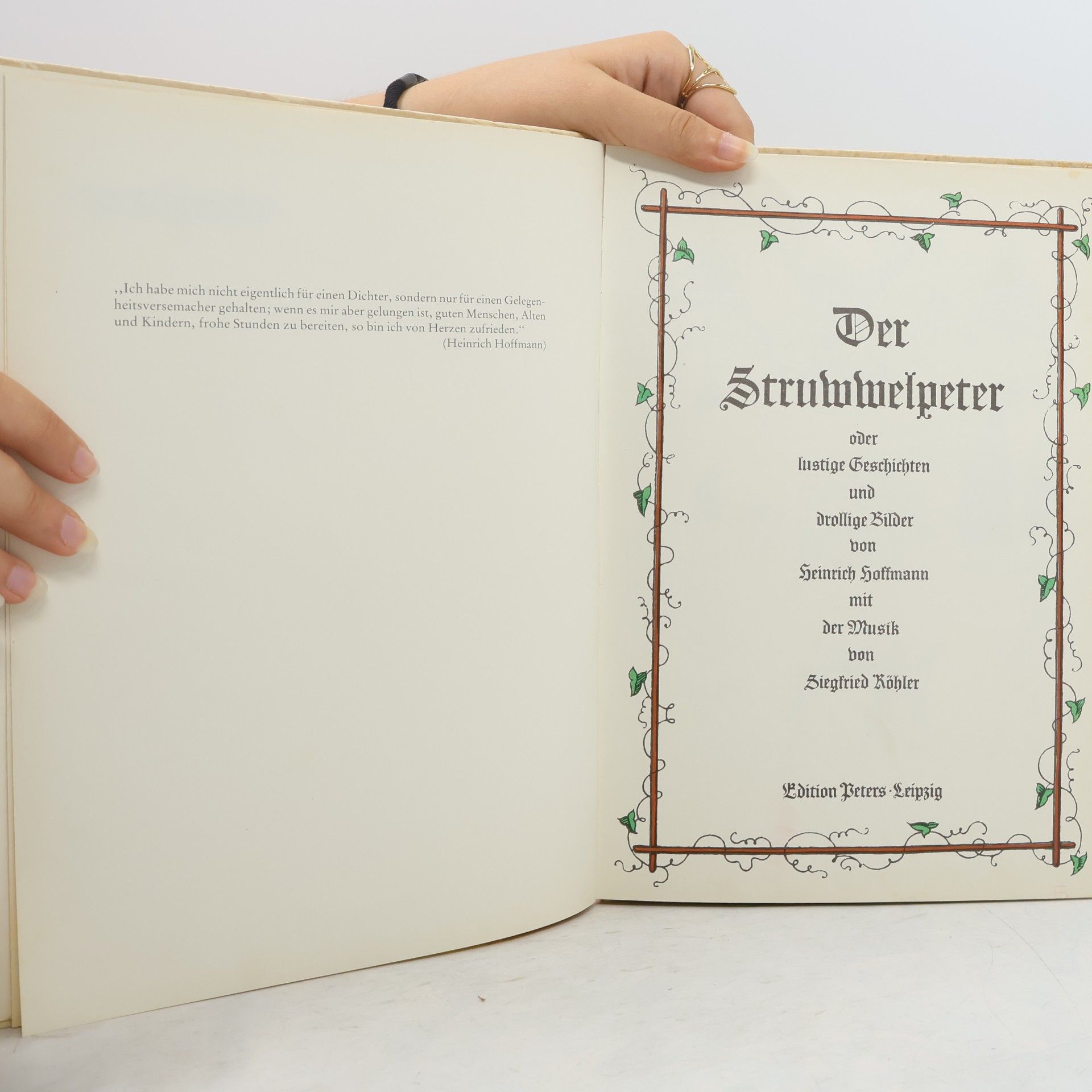 Heinrich Hoffmann Der Struwwelpeter