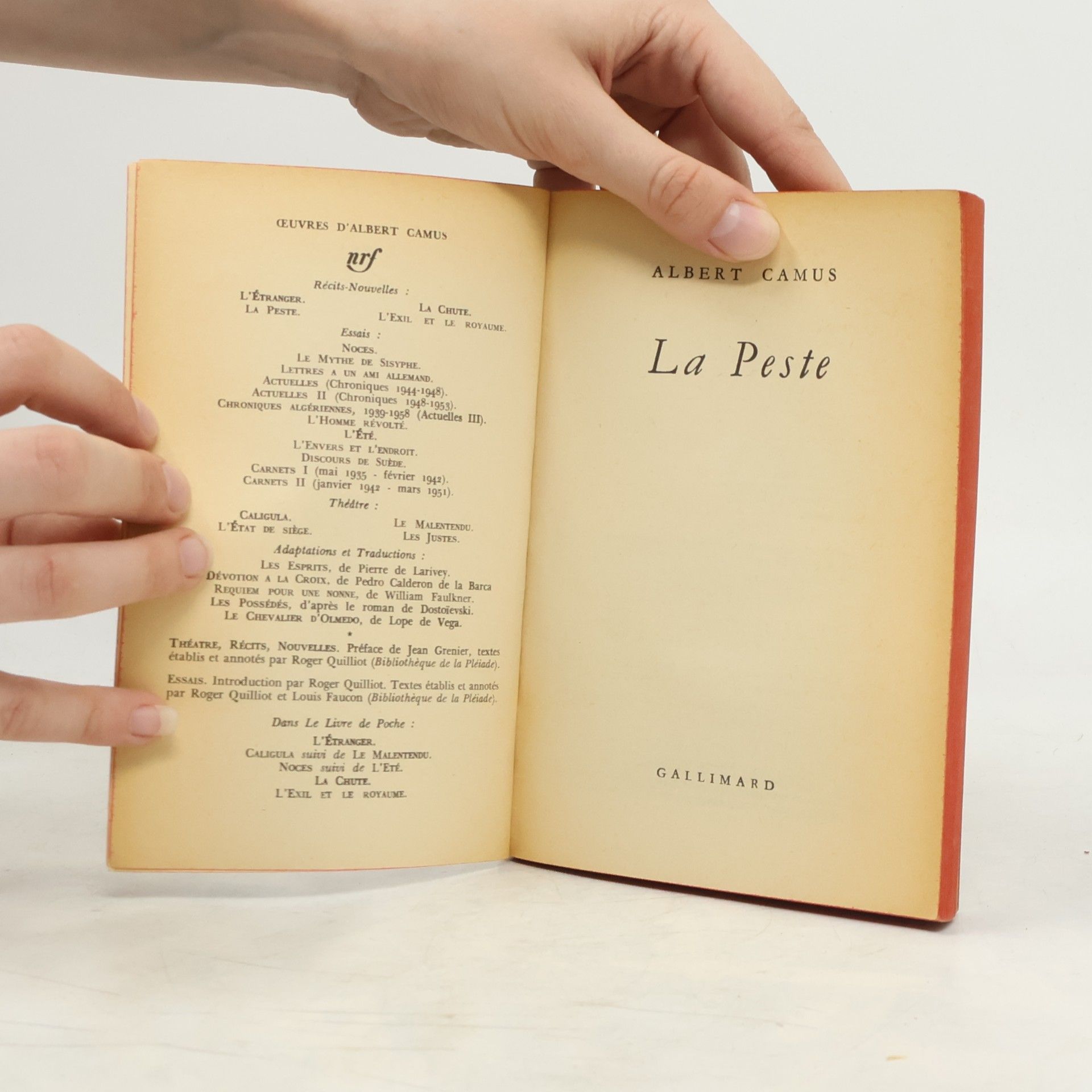 Albert Camus La Peste
