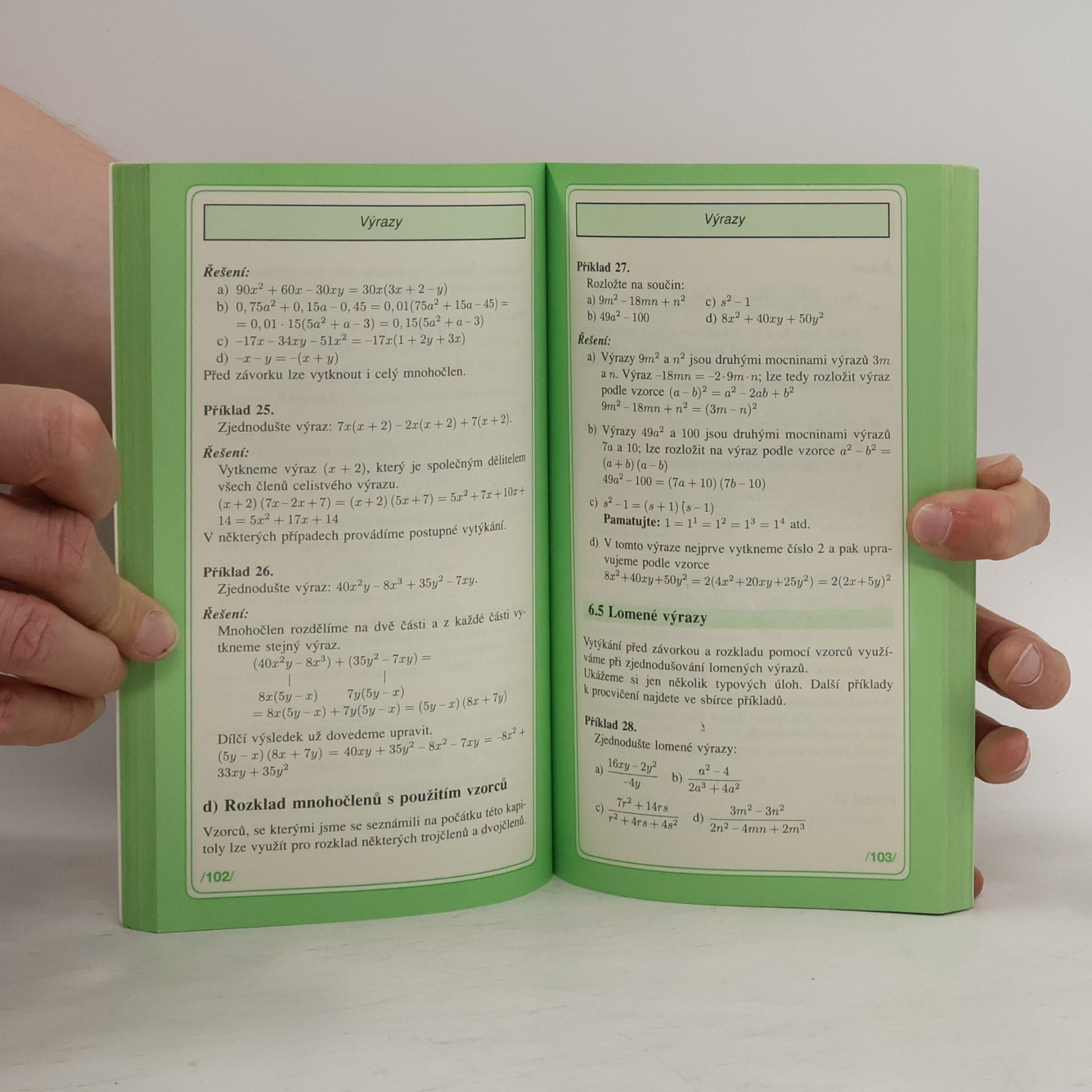 Antonín Šplíchal Algebra pro žáky 5. - 9. tříd ZŠ, studenty víceletých gymnázií a třídy s rozšířenou výukou matematiky