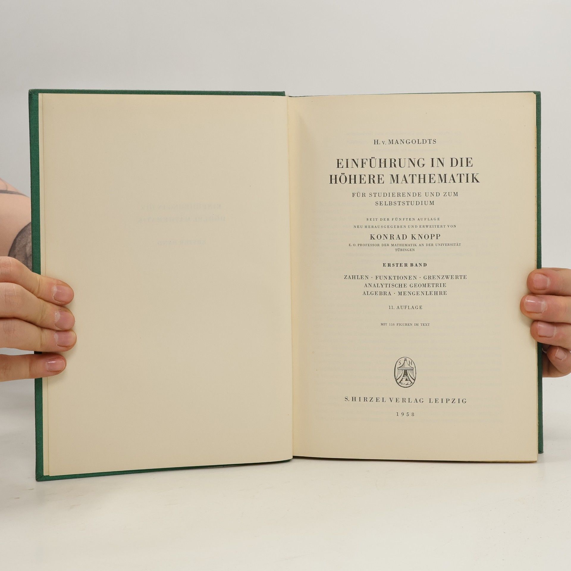 Konrad Knopp Einführung in die Höhere Mathematik 1