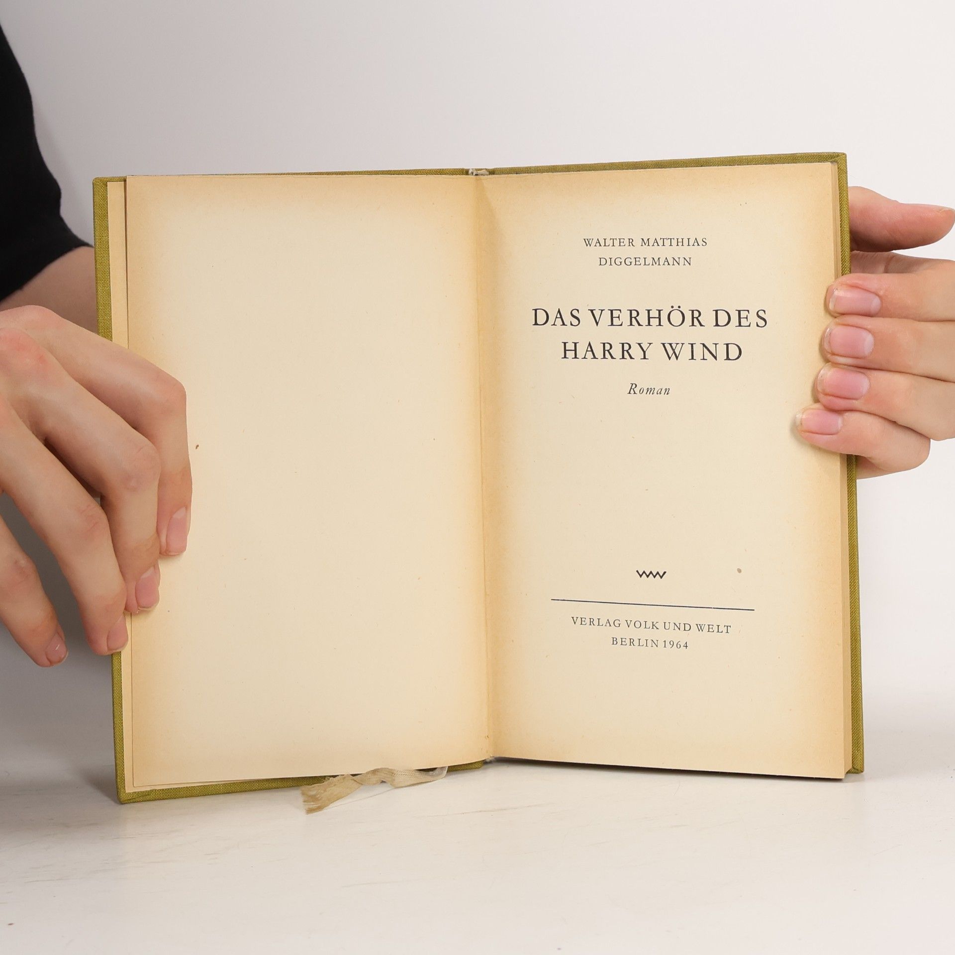 Walter Matthias Diggelmann Das Verhör des Harry Wind