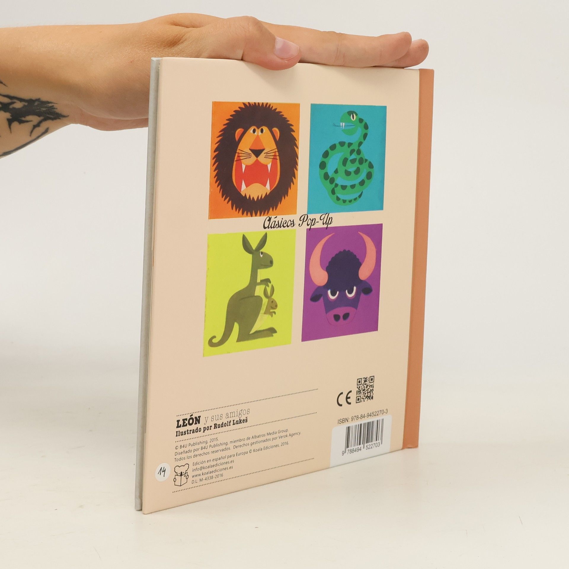 Rudolf Lukeš Clásicos Pop-Up - 4: León y sus amigos: Libro Pop-Up