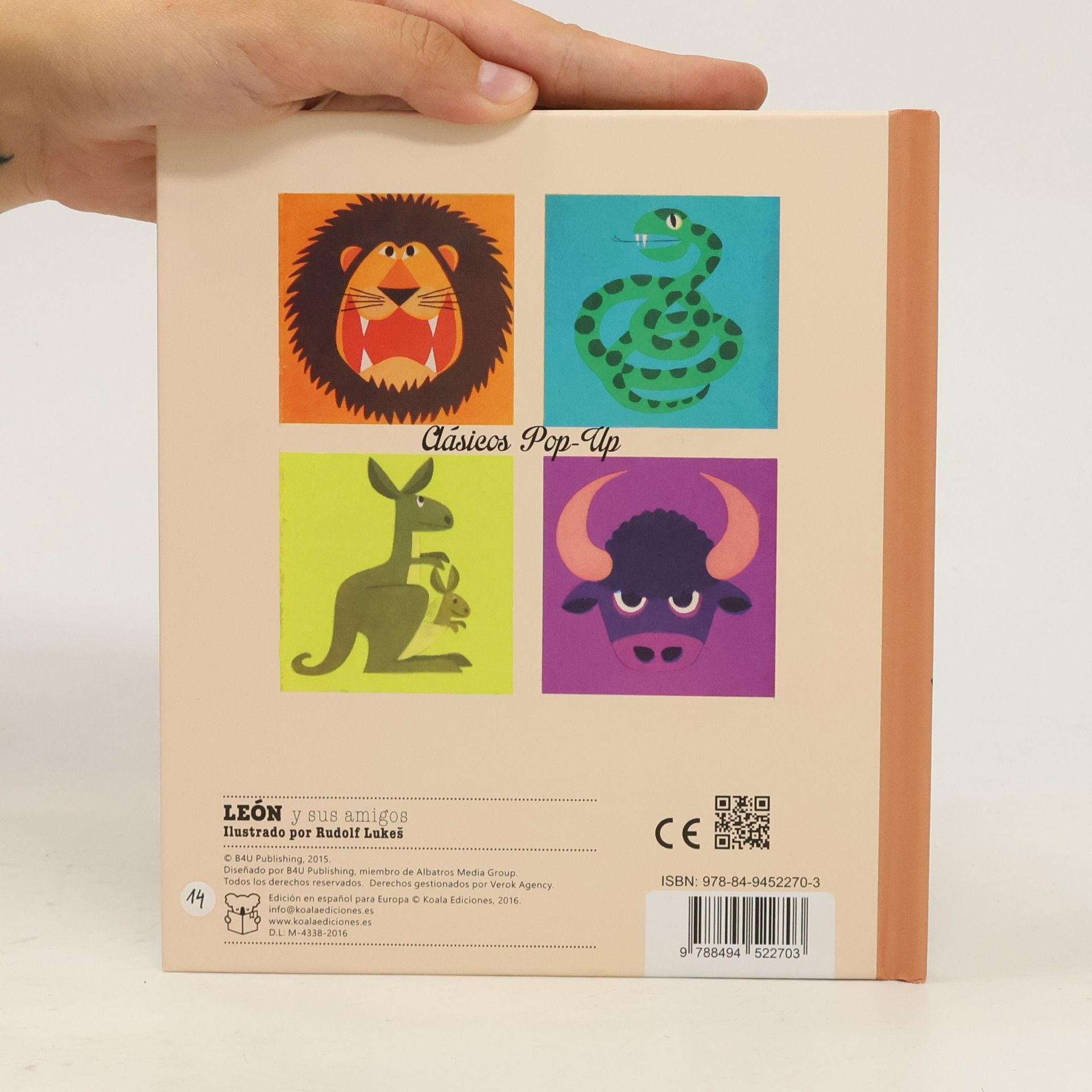 Rudolf Lukeš Clásicos Pop-Up - 4: León y sus amigos: Libro Pop-Up