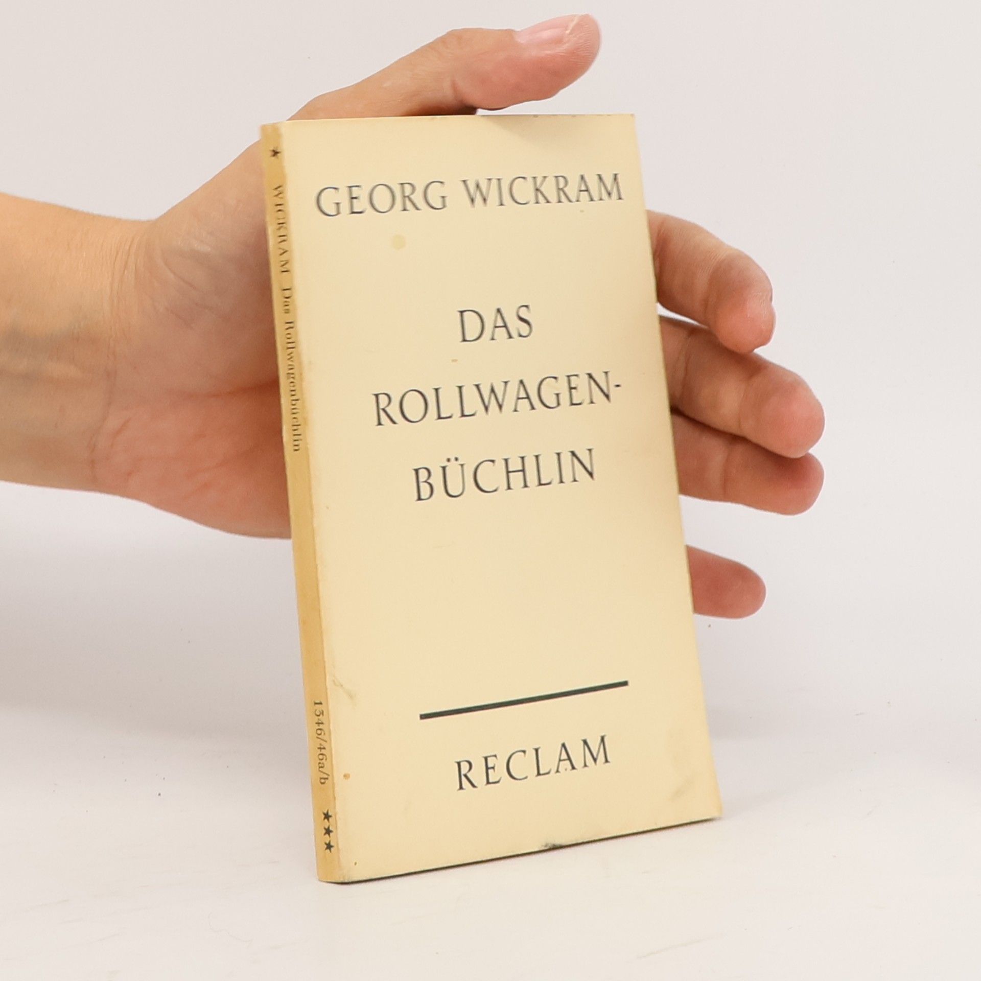 Georg Wickram Das Rollwagenbüchlin