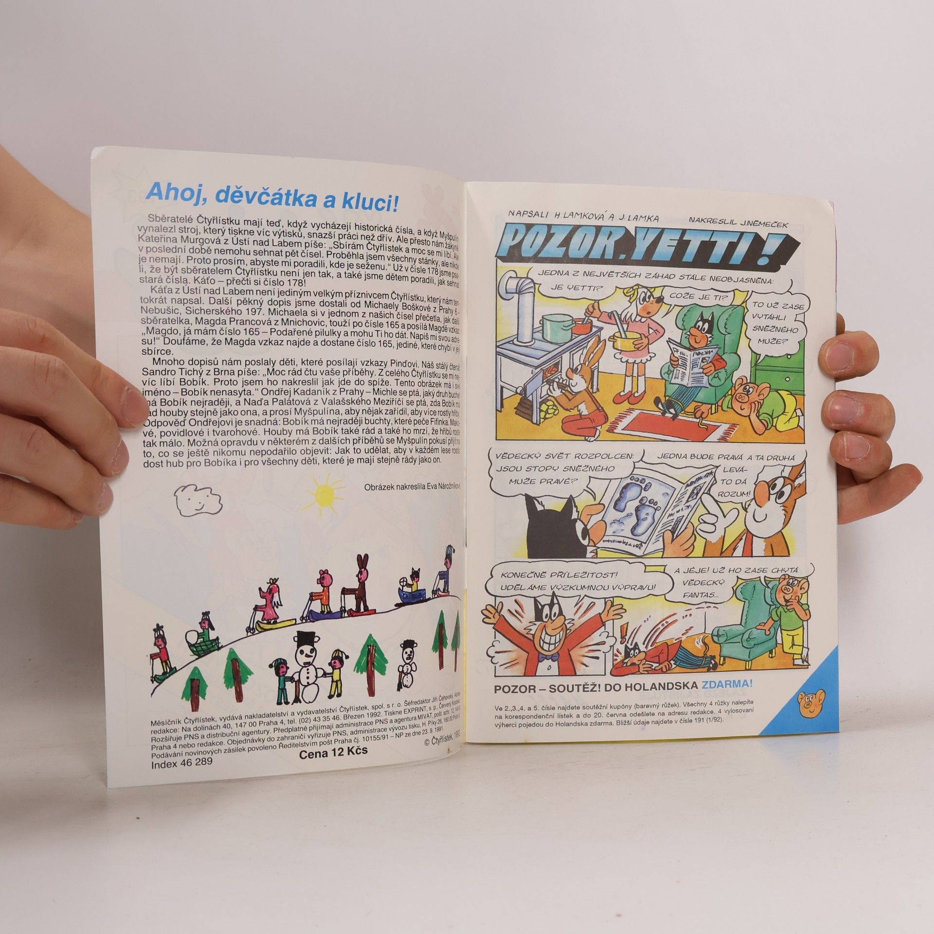 Kolektiv autorů Čtyřlístek 193. 3/1992. Pozor, Yetti