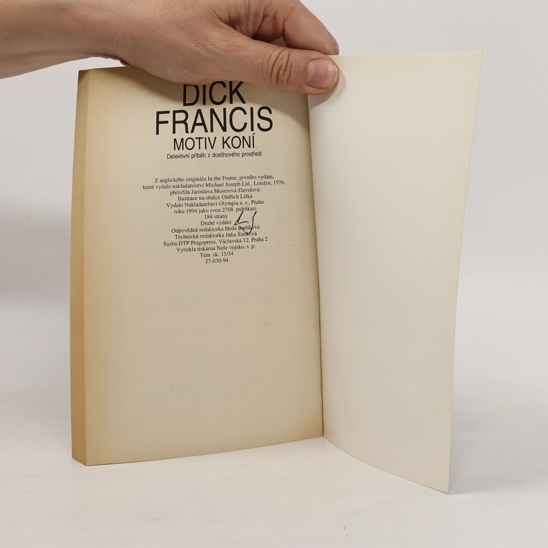 Dick Francis Motiv koní