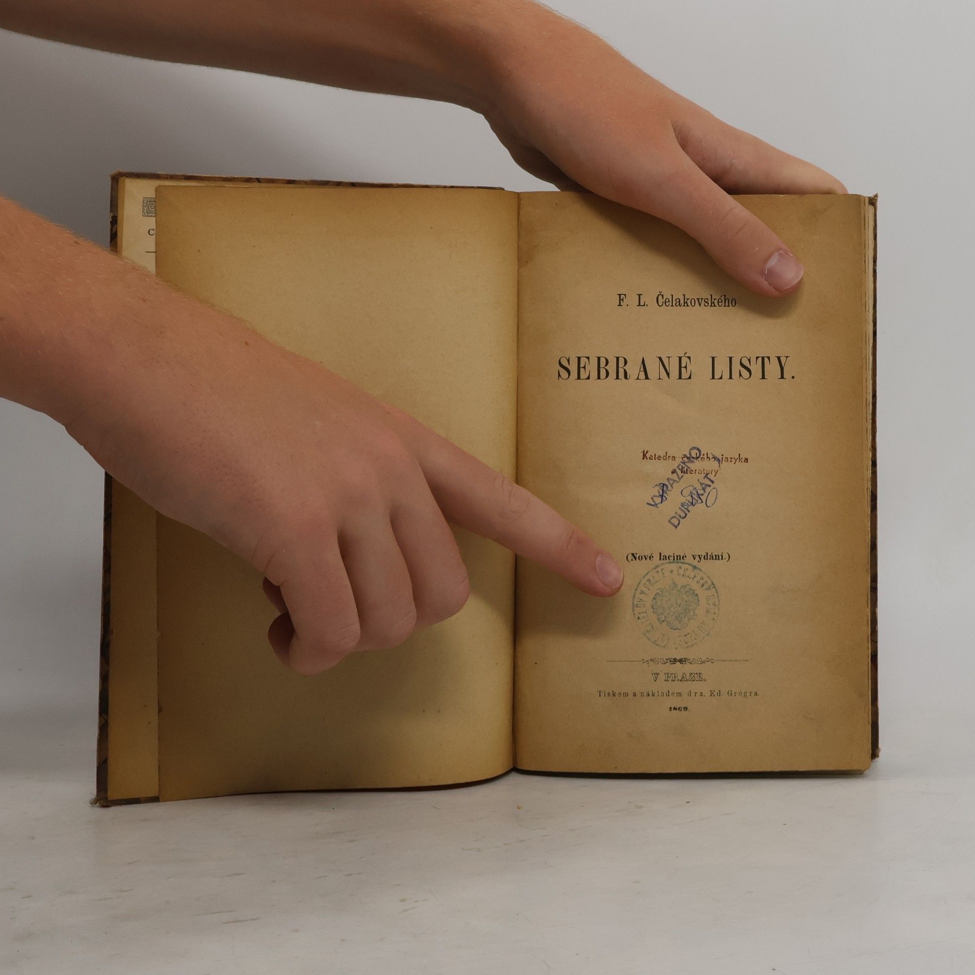 František Ladislav Čelakovský Sebrané listy