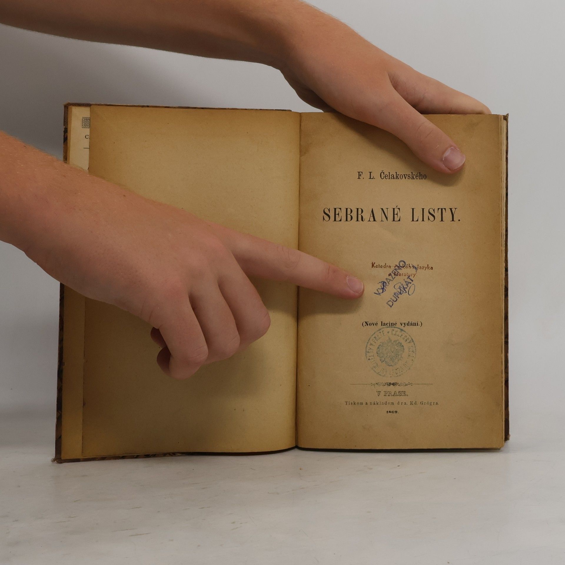 František Ladislav Čelakovský Sebrané listy