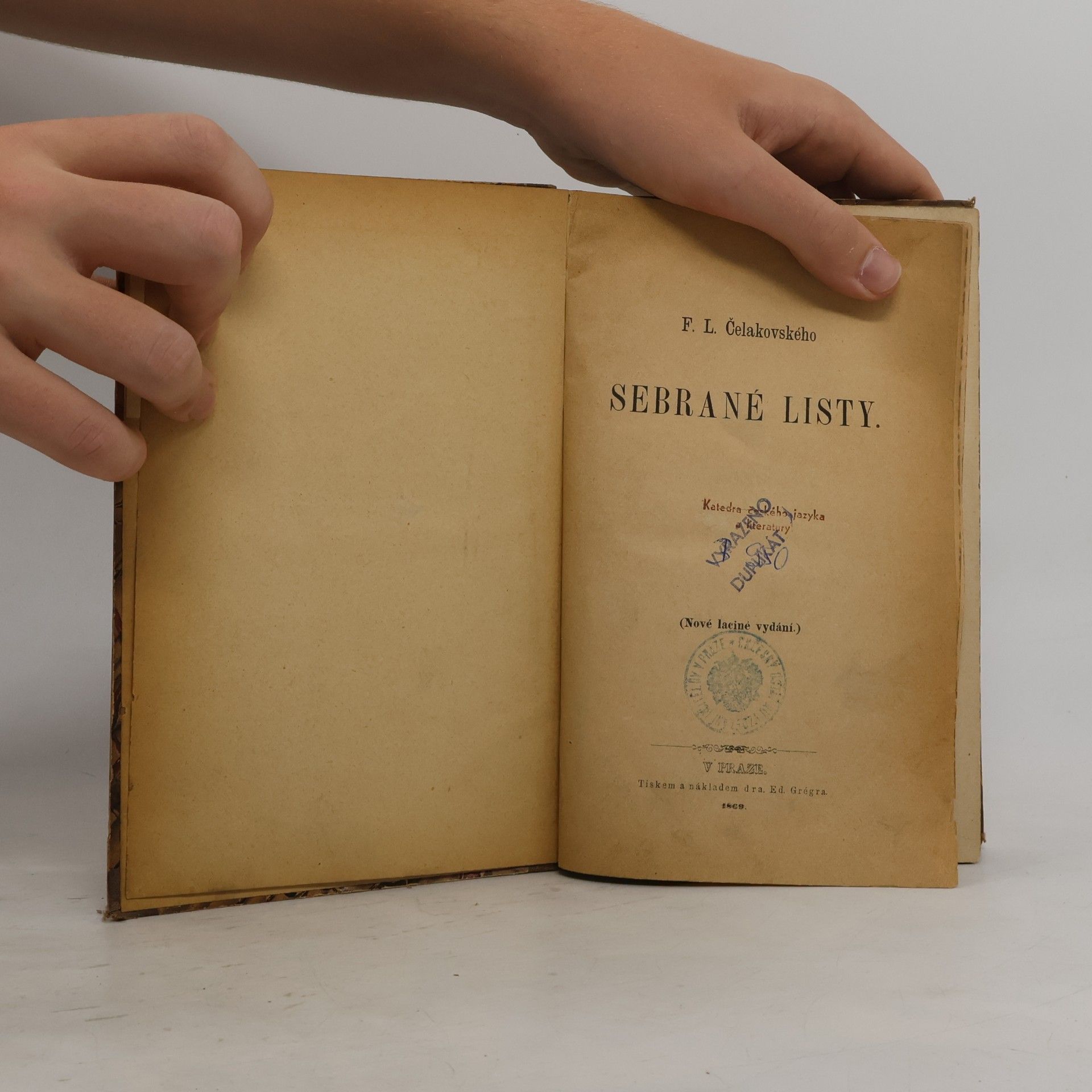 František Ladislav Čelakovský Sebrané listy