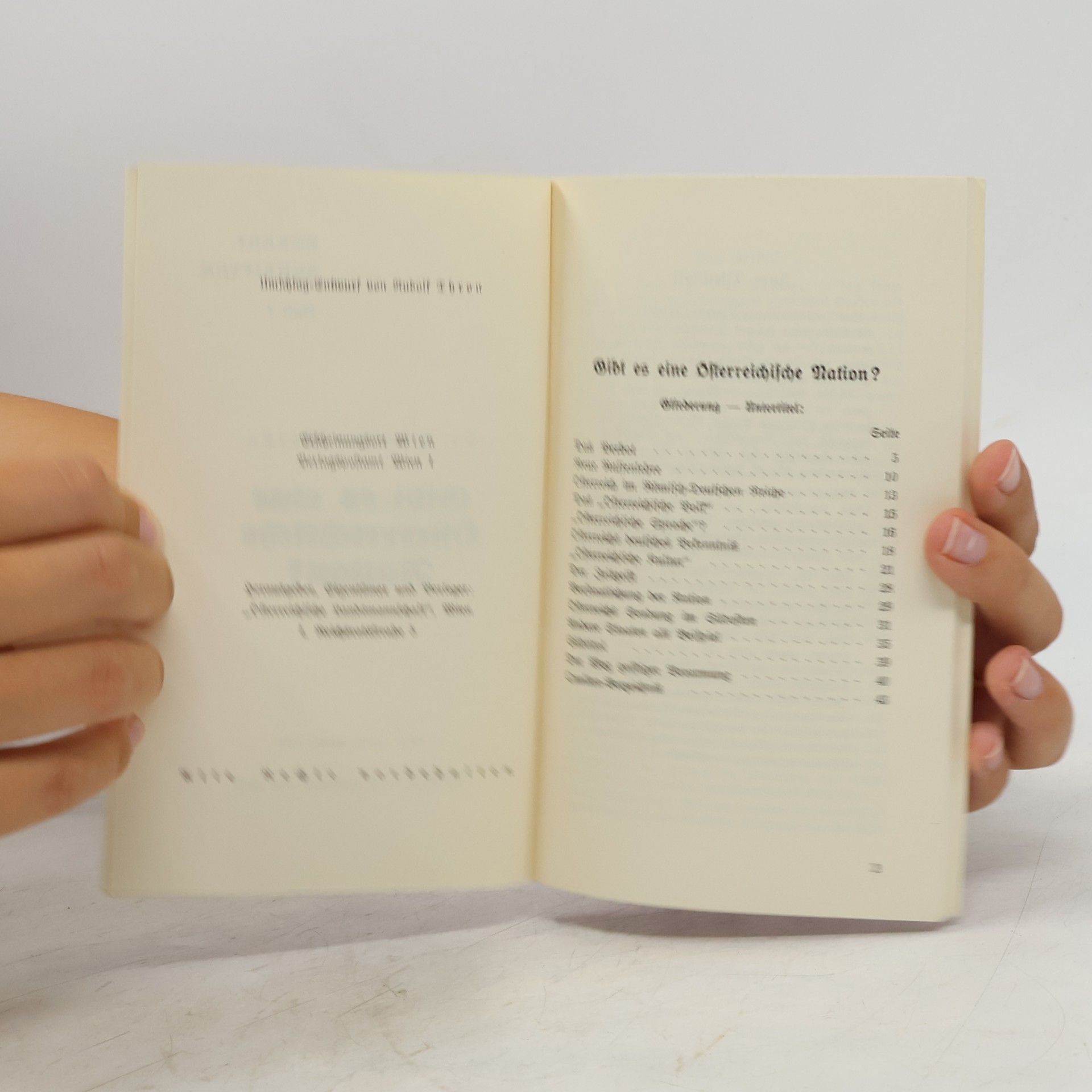 Günther Berka Eckartschriften heft 7. Gibt es eine österreichische Nation?