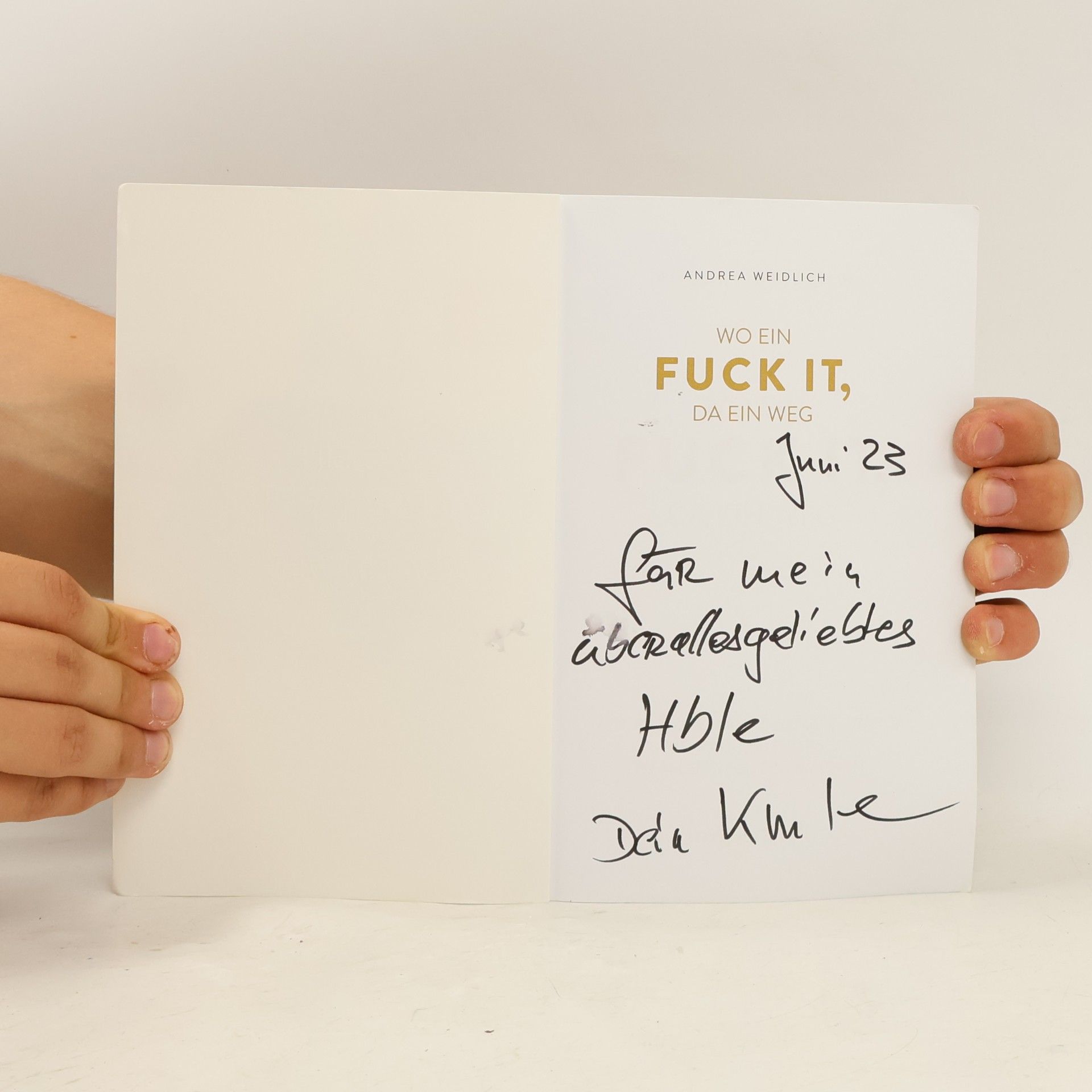 Andrea Weidlich Wo ein Fuck it, da ein Weg