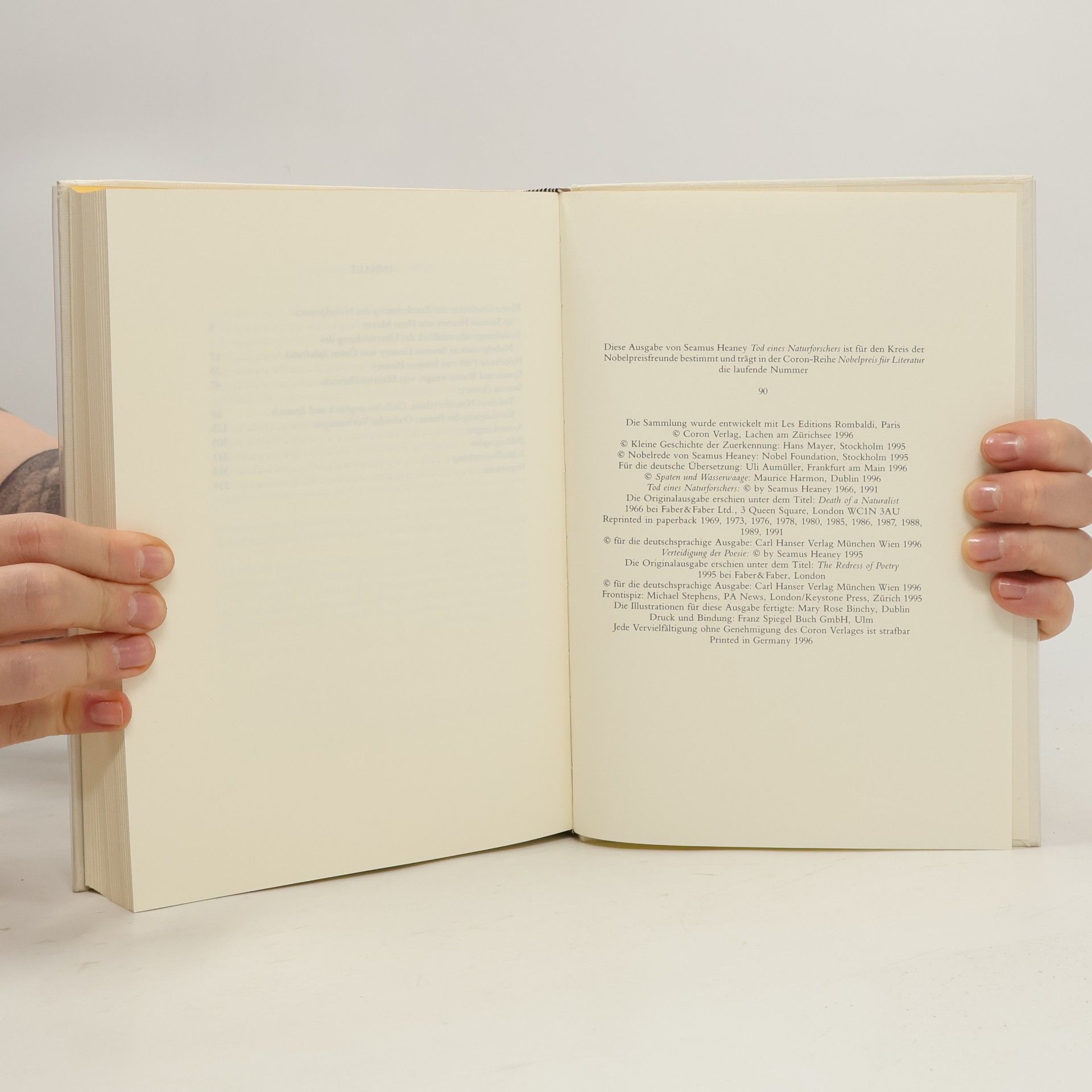 Seamus Heaney Tod eines Naturforschers