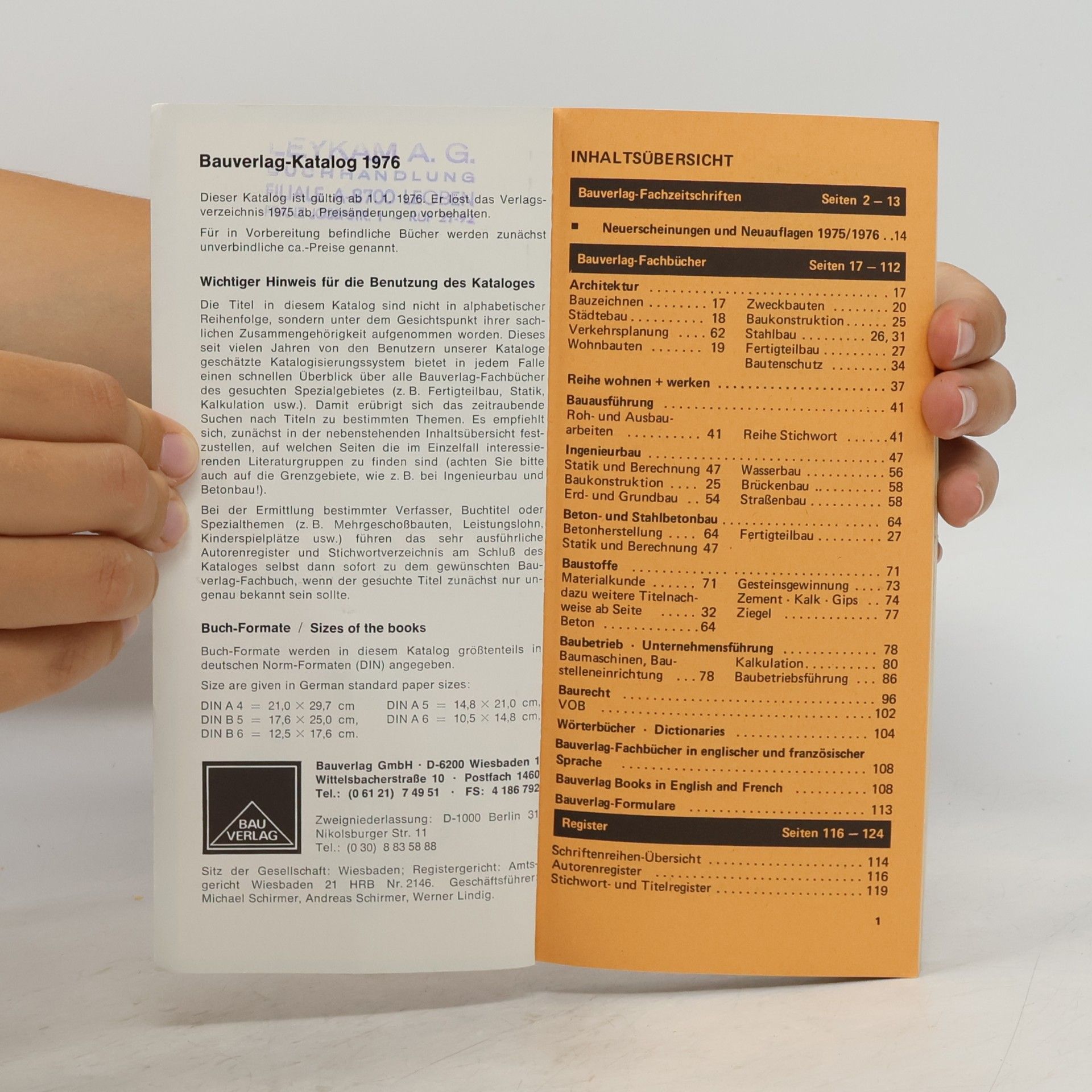 Auteurscollectief Bauverlag-Katalog '76