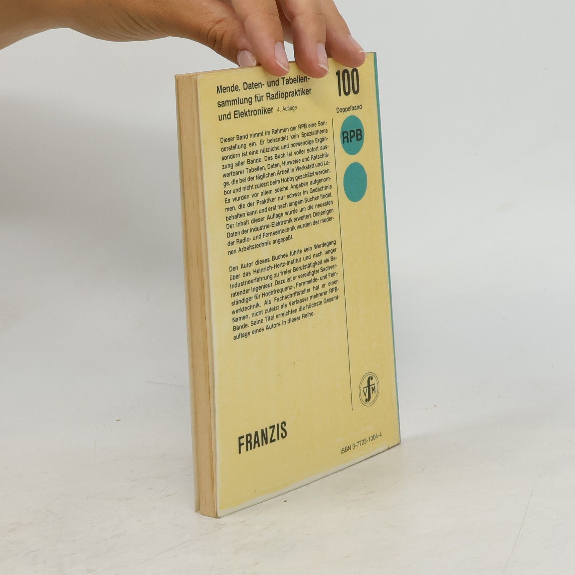 Herbert G. Mende Daten- und Tabellensammlung für Radiopraktiker und Elektroniker