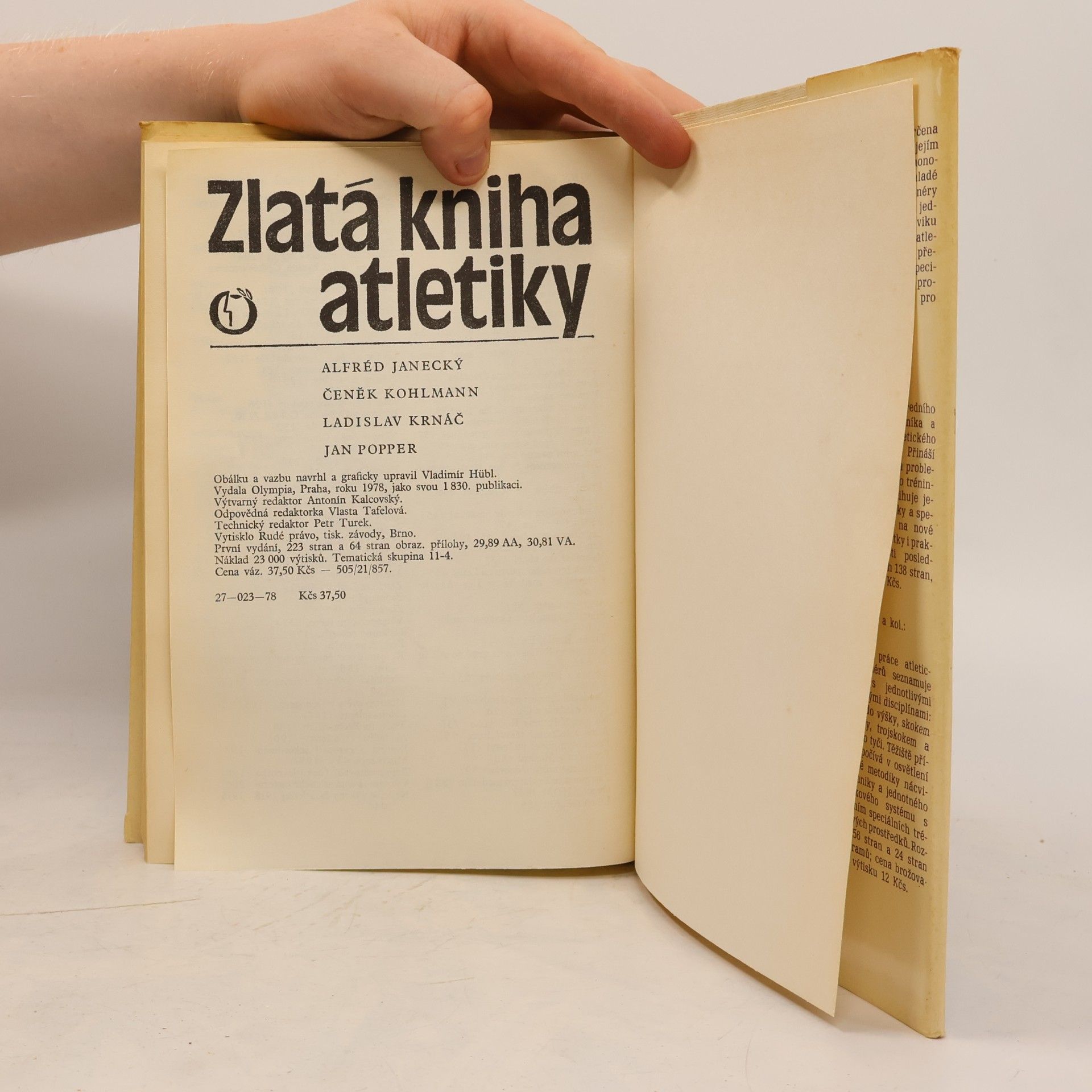 Alfred Janecký Zlatá kniha atletiky