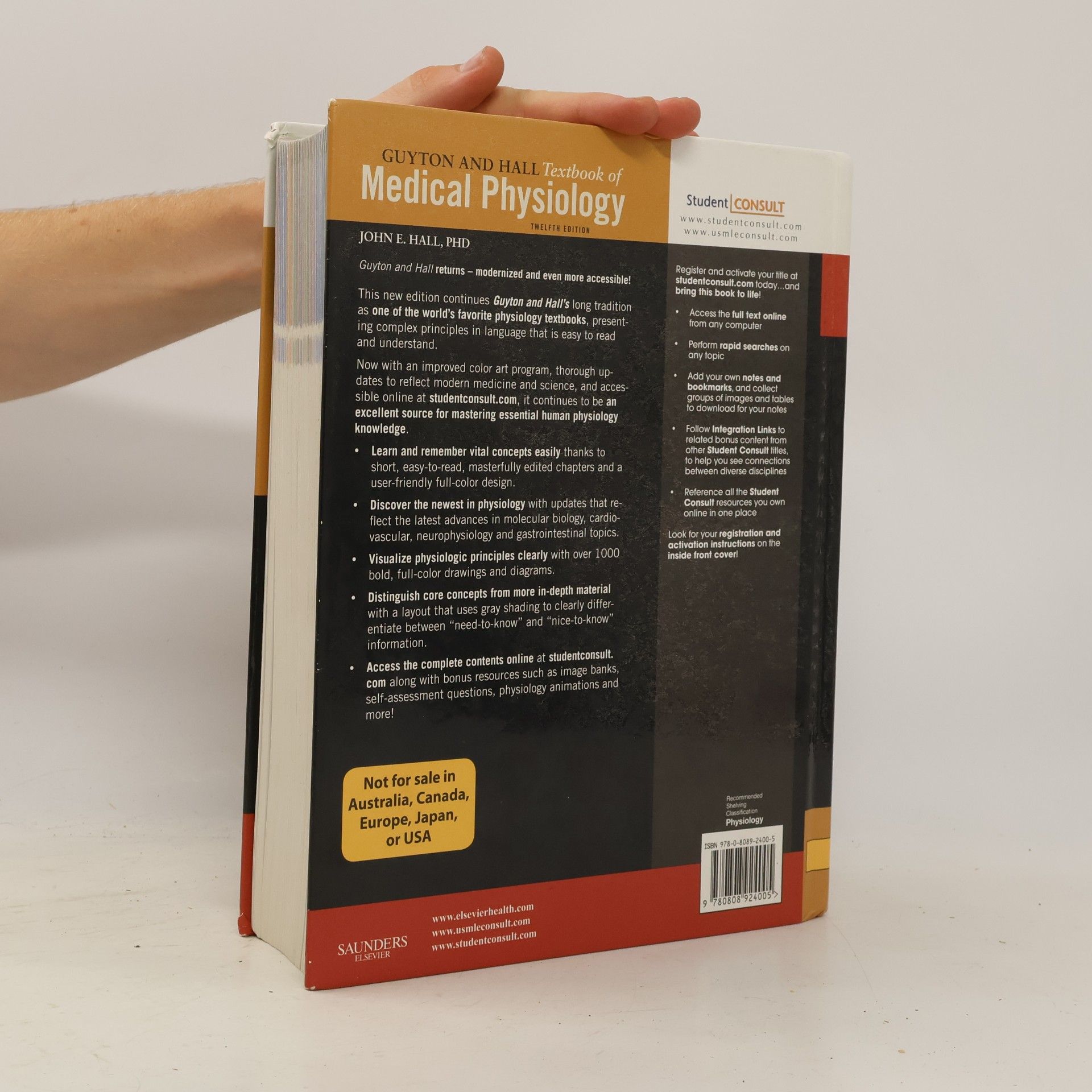 John Edward Hall Guyton and Hall textbook of medical physiology