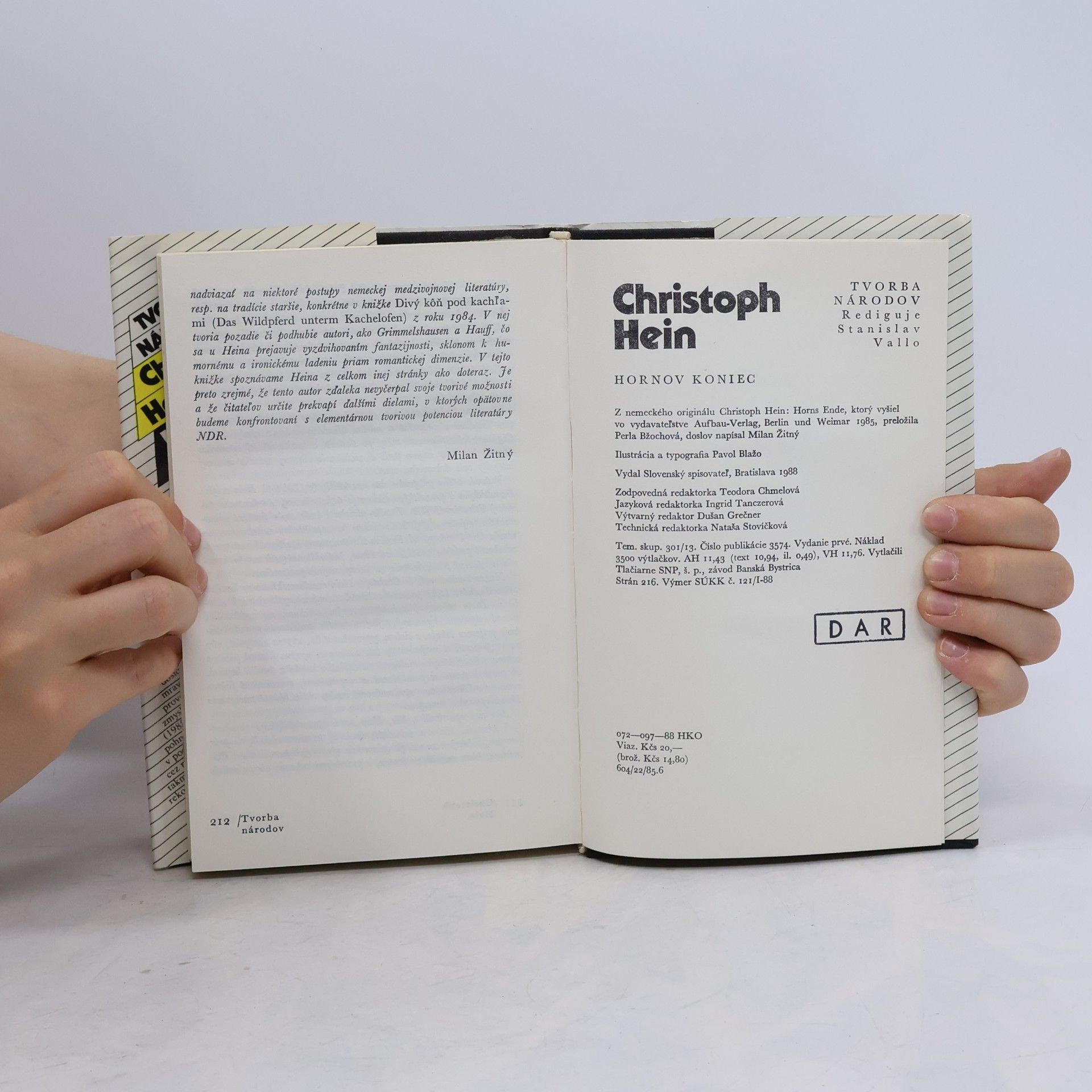 Christoph Hein Hornov koniec