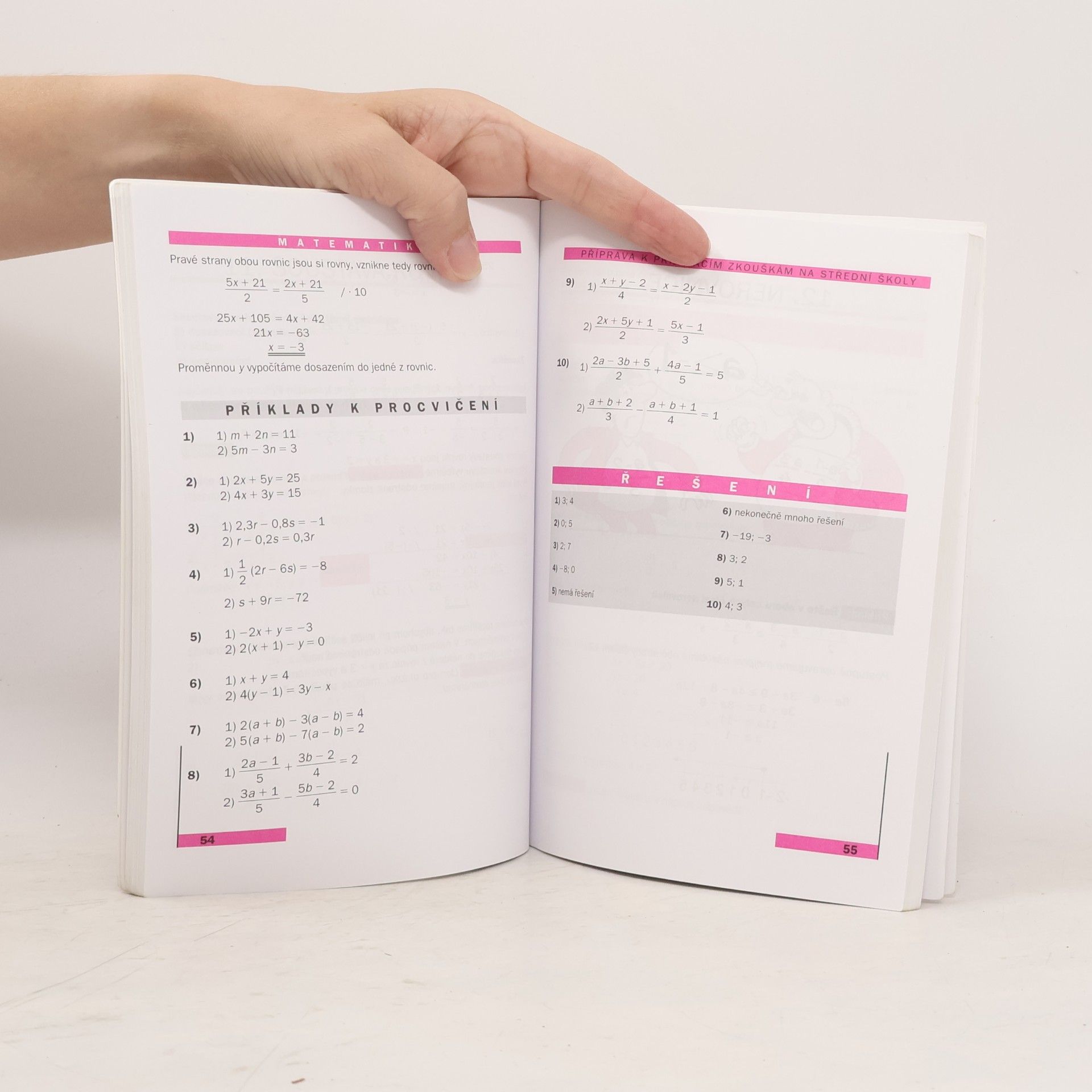 Jaroslav Eisler Matematika. Příprava k přijímacím zkouškám na střední školy