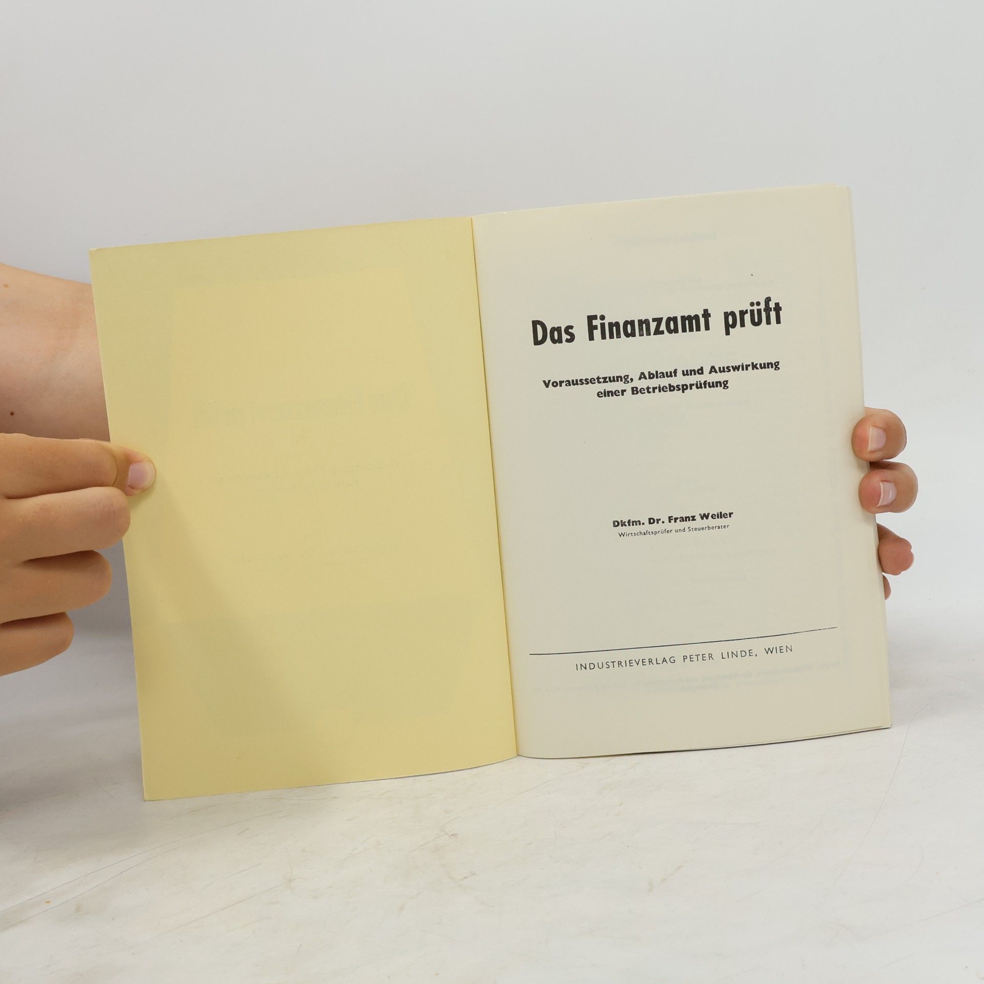 Franz Weiler Das Finanzamt prüft