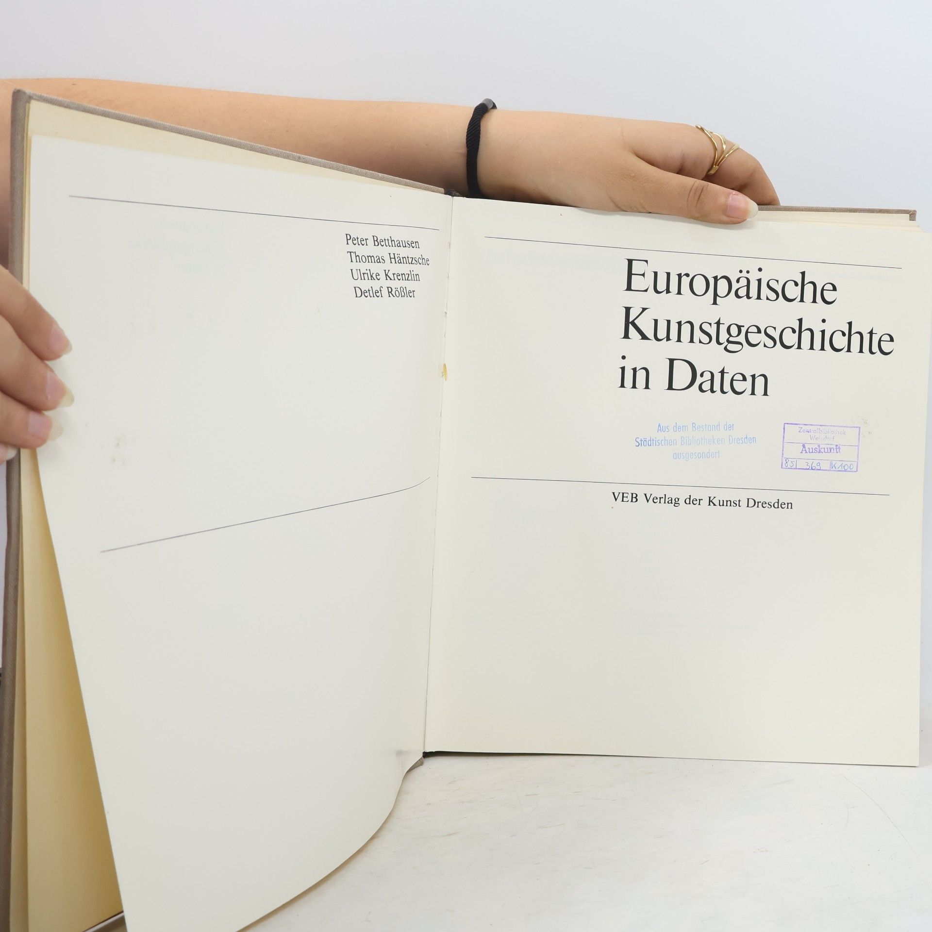 Peter Betthausen Europäische Kunstgeschichte in Daten