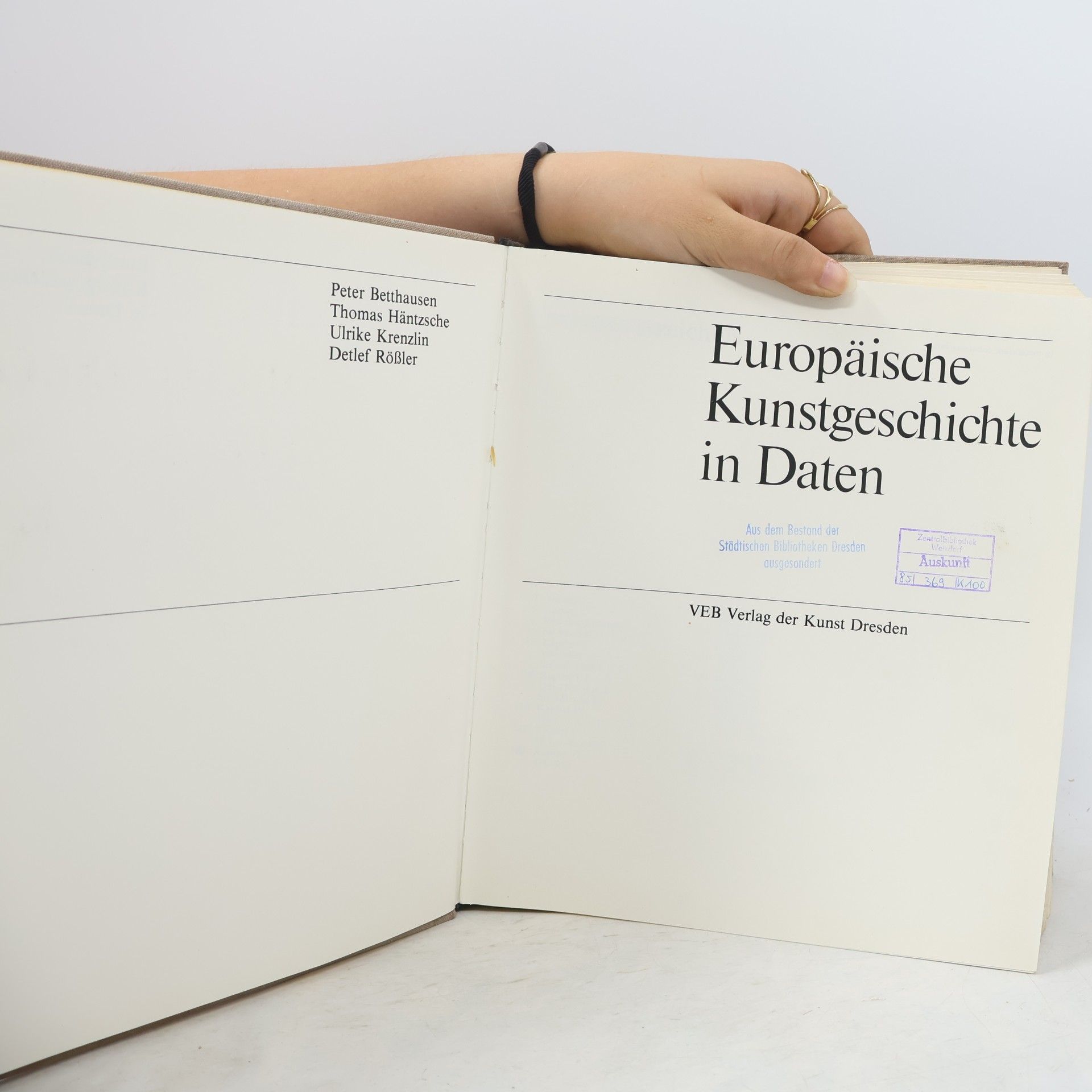 Peter Betthausen Europäische Kunstgeschichte in Daten