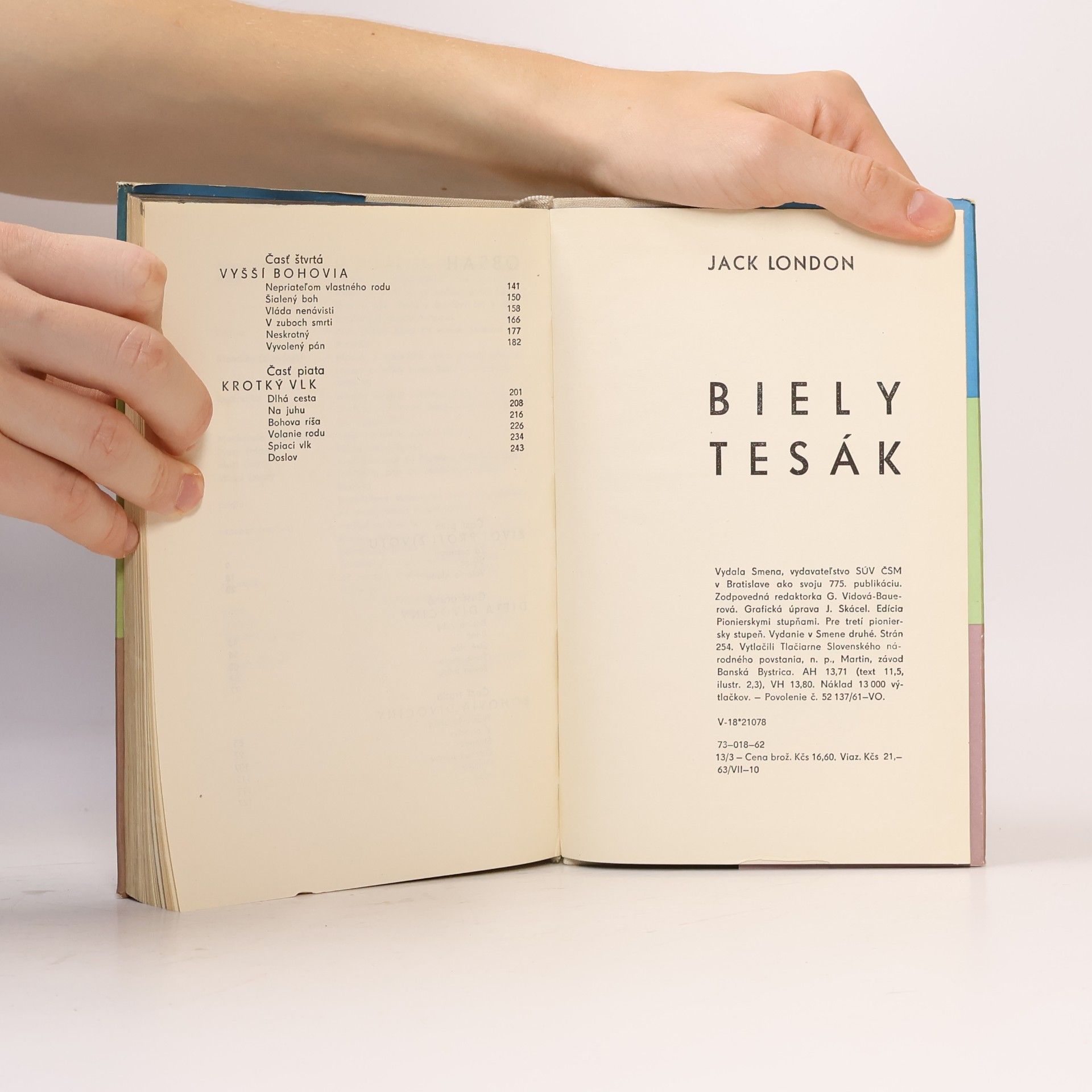 Jack London Biely tesák