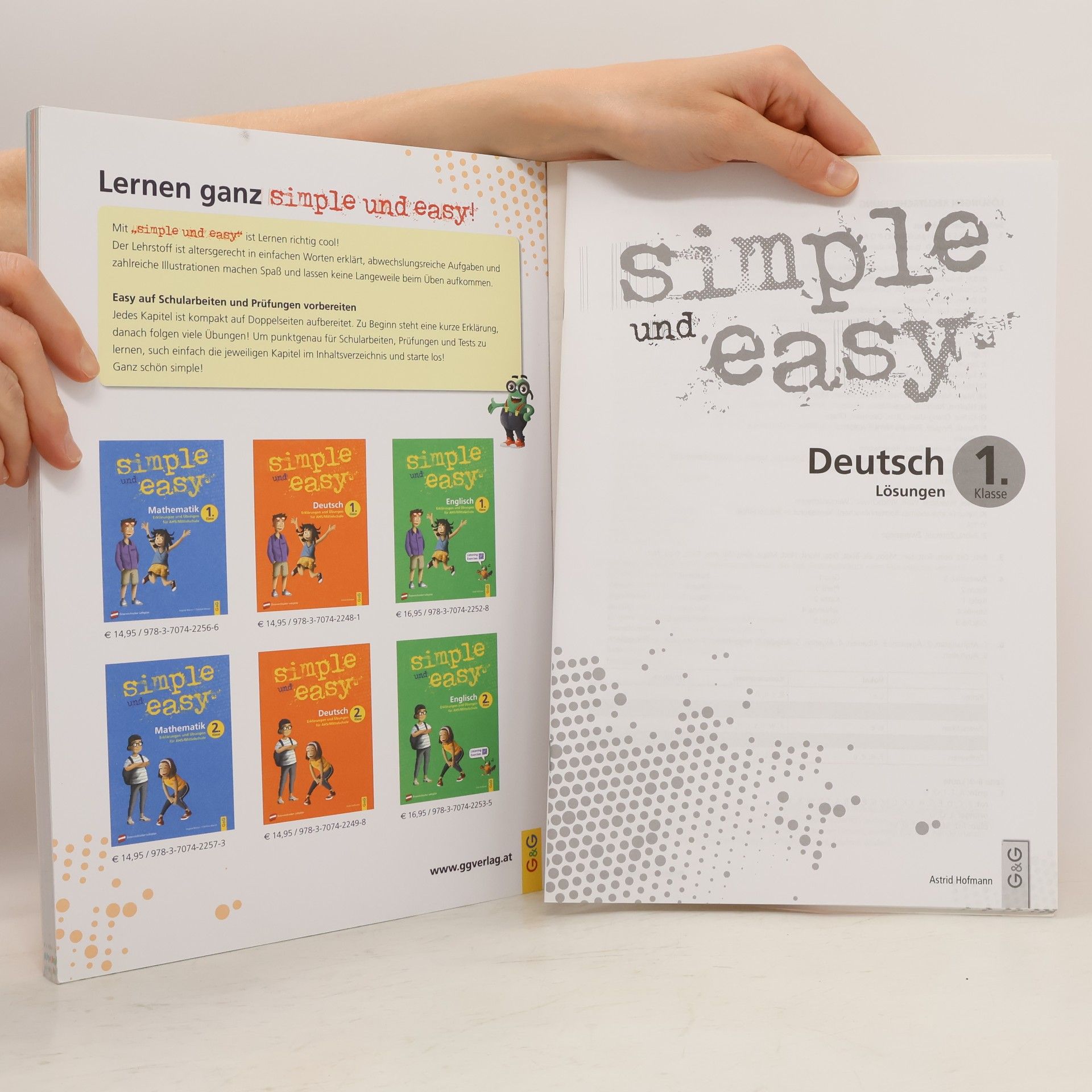 Astrid Hofmann simple und easy Deutsch - 1. Schuljahr, Übungsbuch AHS/Mittelschule