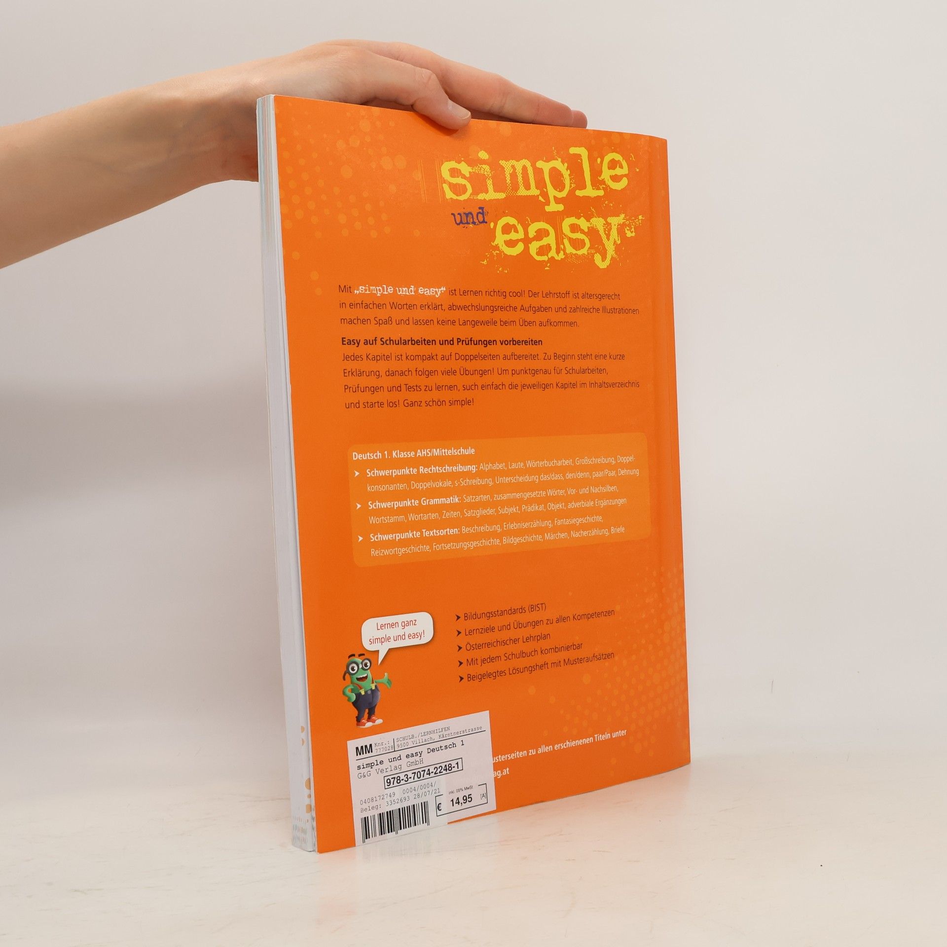 Astrid Hofmann simple und easy Deutsch - 1. Schuljahr, Übungsbuch AHS/Mittelschule
