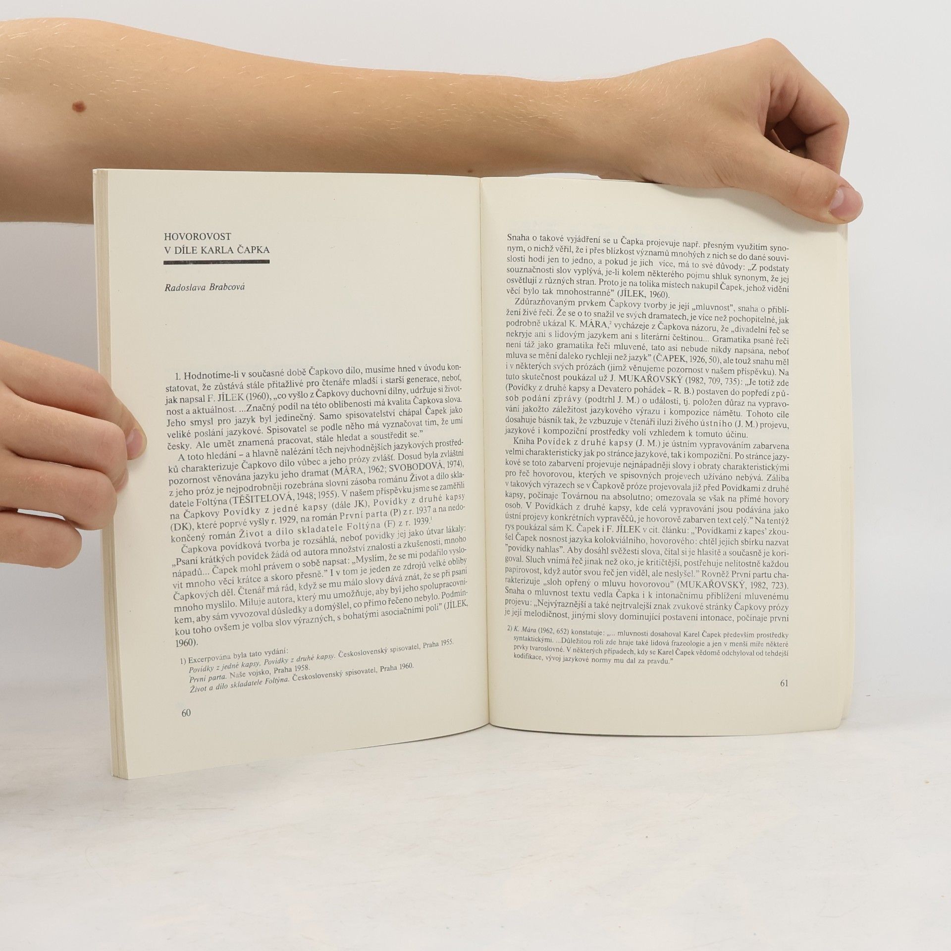Sborník Pedagogické Fakulty UniverZity Karlovy: Karel Čapek a český jazyk