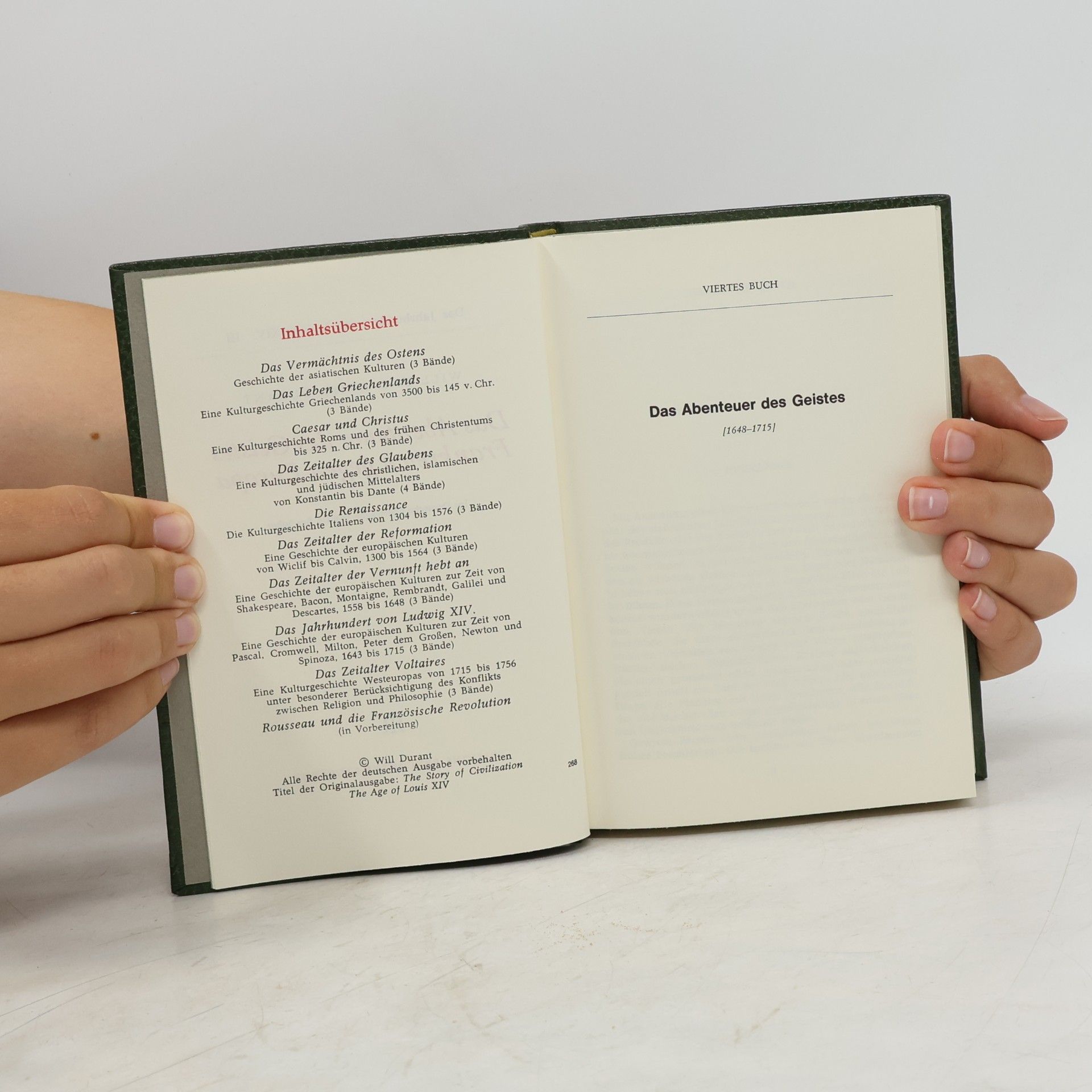 Will Durant Kulturgeschichte der Menschheit 25. Das Jahrhundert von Ludwig XIV.