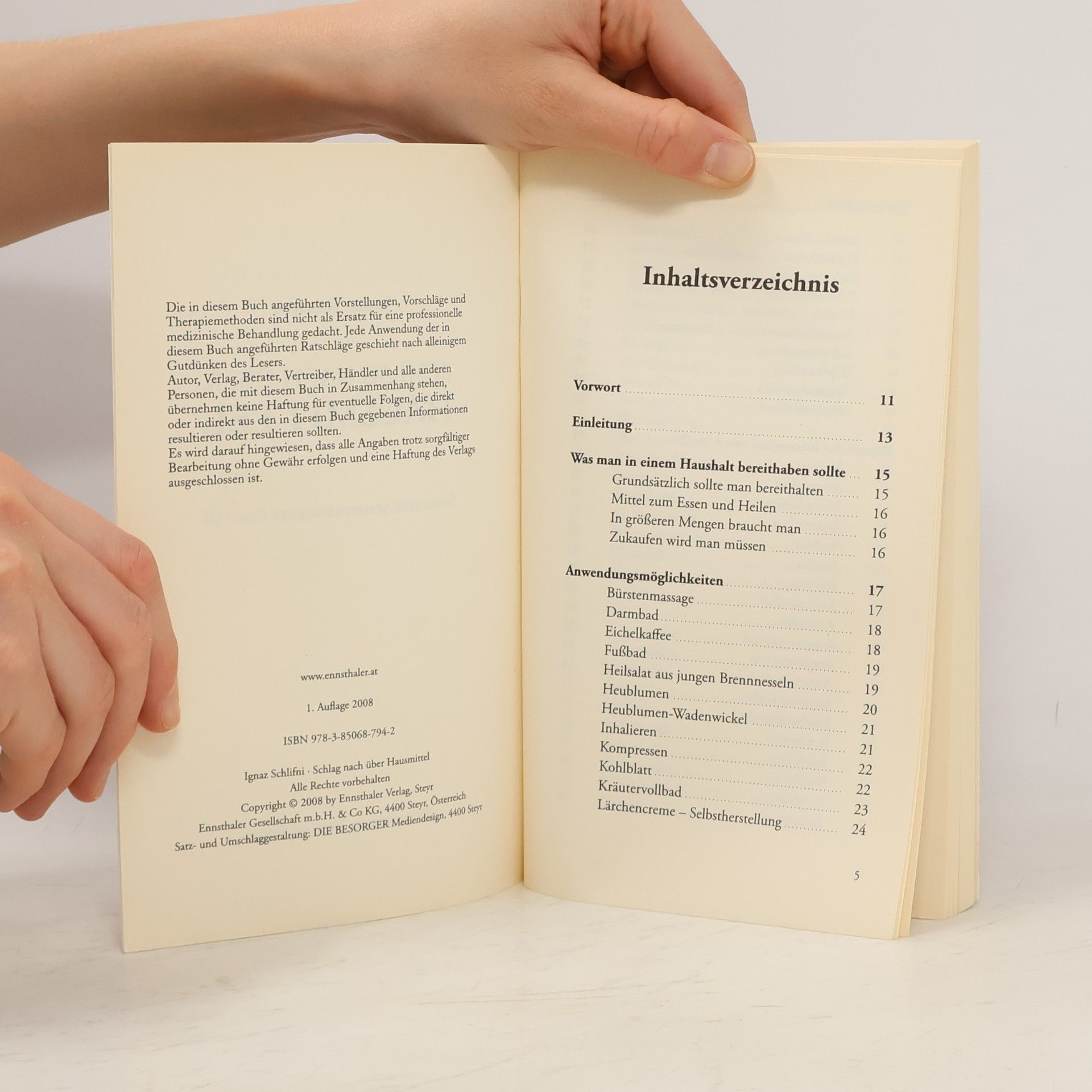 Ignaz Schliffni Schlifnis Schriftenreihe - 3: Schlag nach über Hausmittel