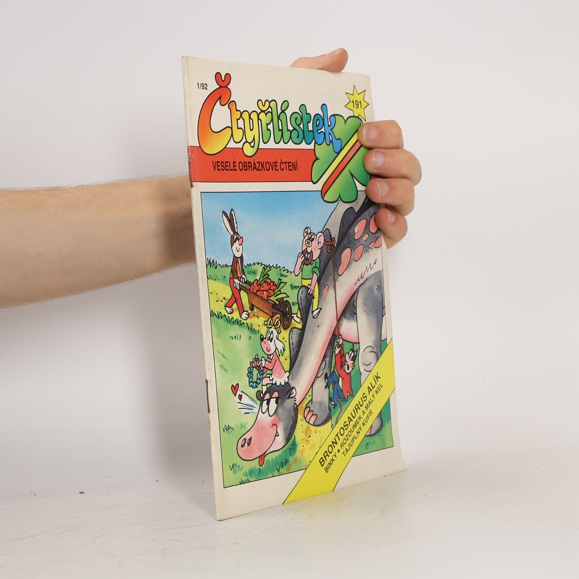 Collectif d'auteurs Čtyřlístek 191, 1/1992. Brontosaurus Alík