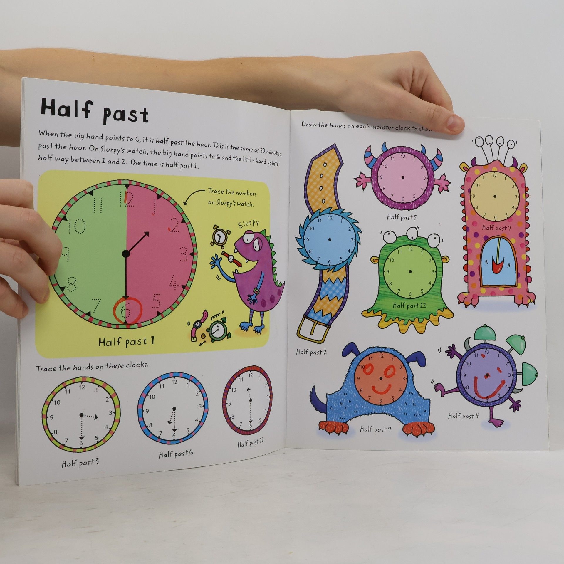 Jessica Greenwell Usborne Wipe Clean Books: Wipe-Clean Telling the Time