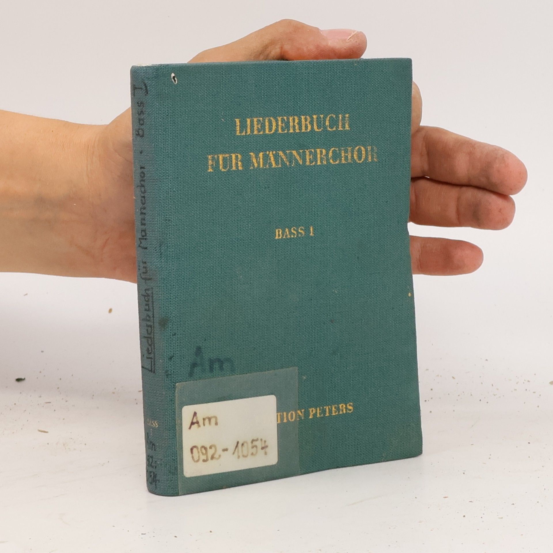 Autorenkollektiv Liederbuch für Männerchor. Bass 1