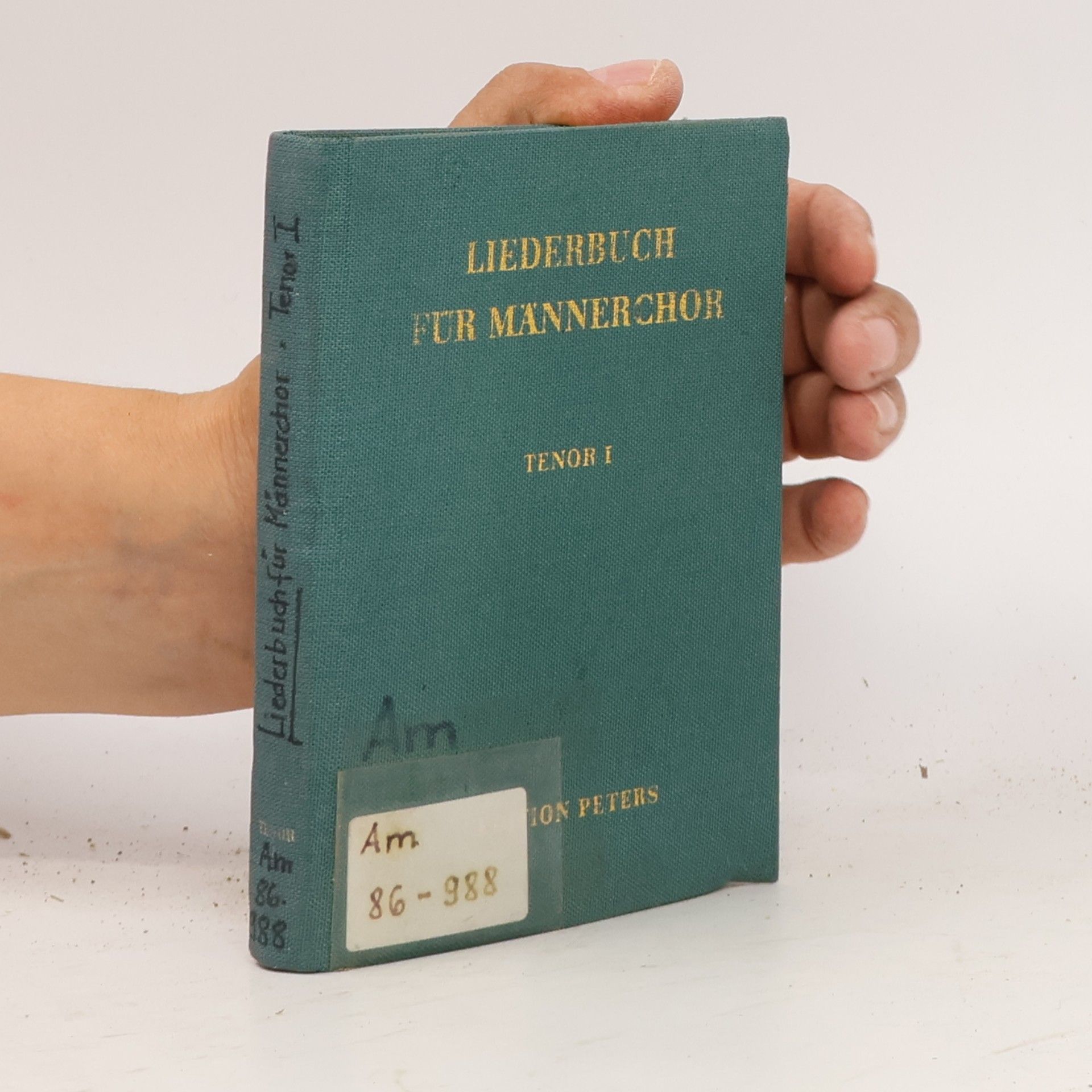 Autorenkollektiv Liederbuch für Männerchor. Tenor I.