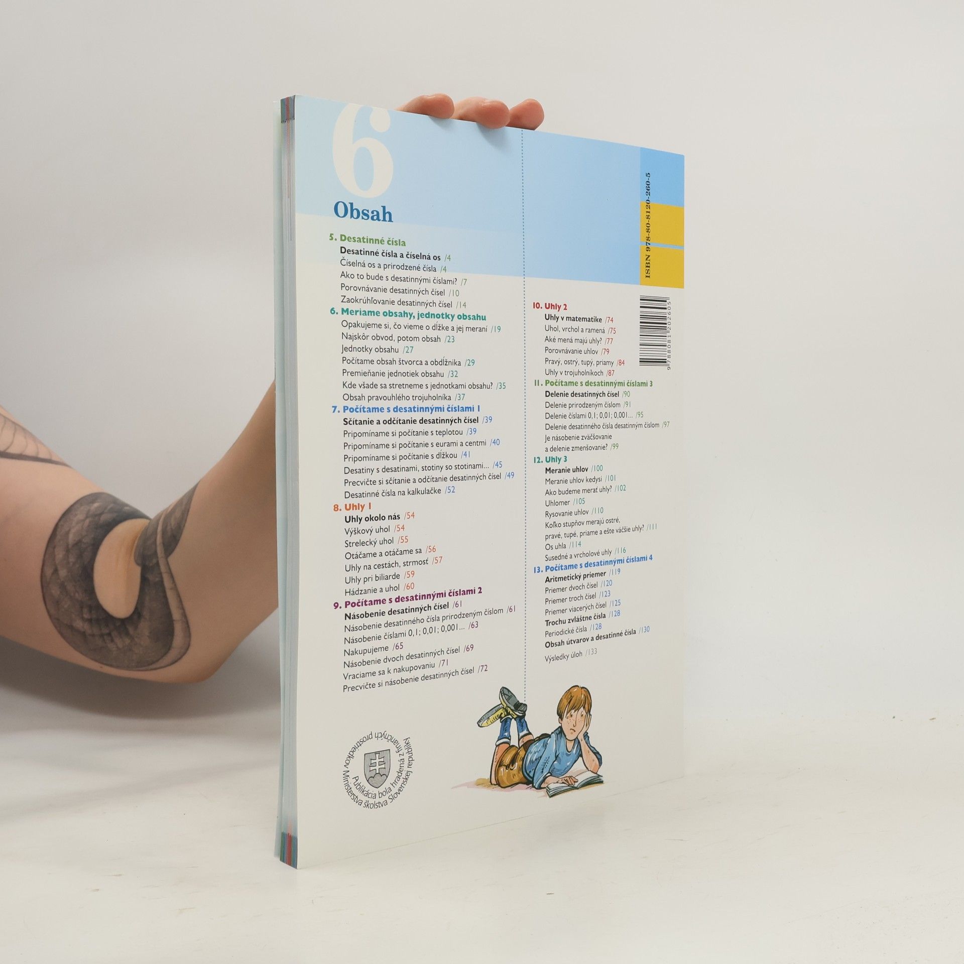 Ján Žabka Matematika pre 6. ročník základných škôl a 1. ročník gymnázia s osemročným štúdiom, 2. časť