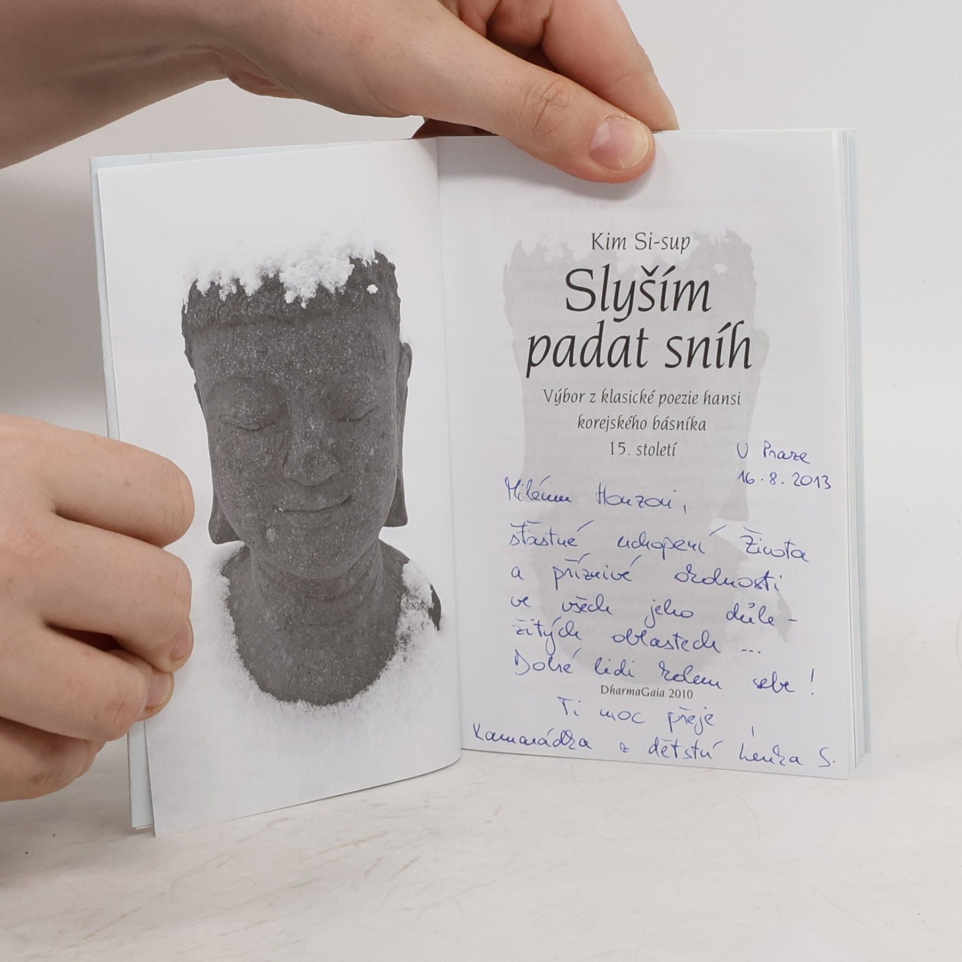 Sisup Kim Slyším padat sníh: výbor z klasické poezie hansi korejského básníka 15. století